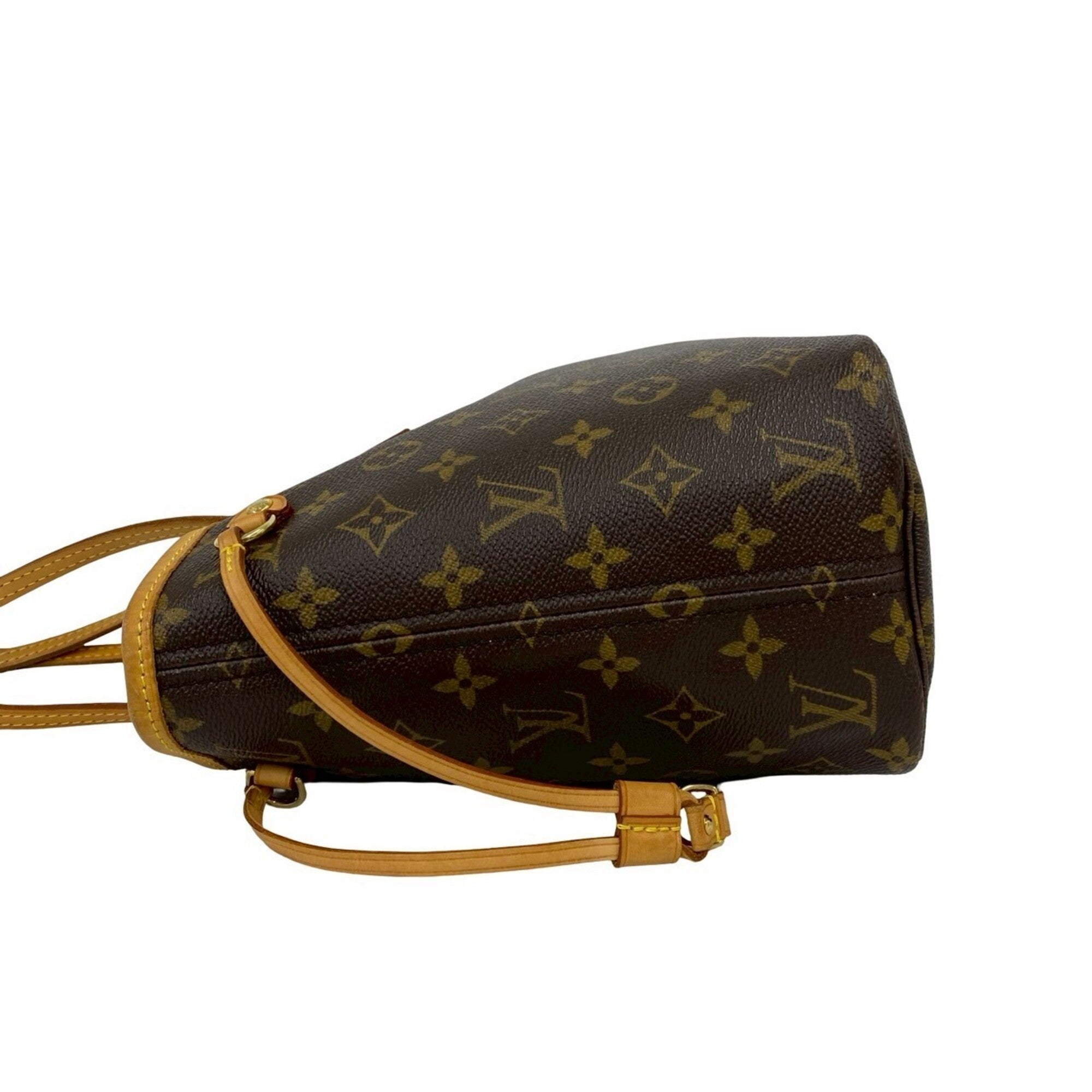 Louis Vuitton Brown Pvc Leather Handbag Tote Bag (Pre-Owned)