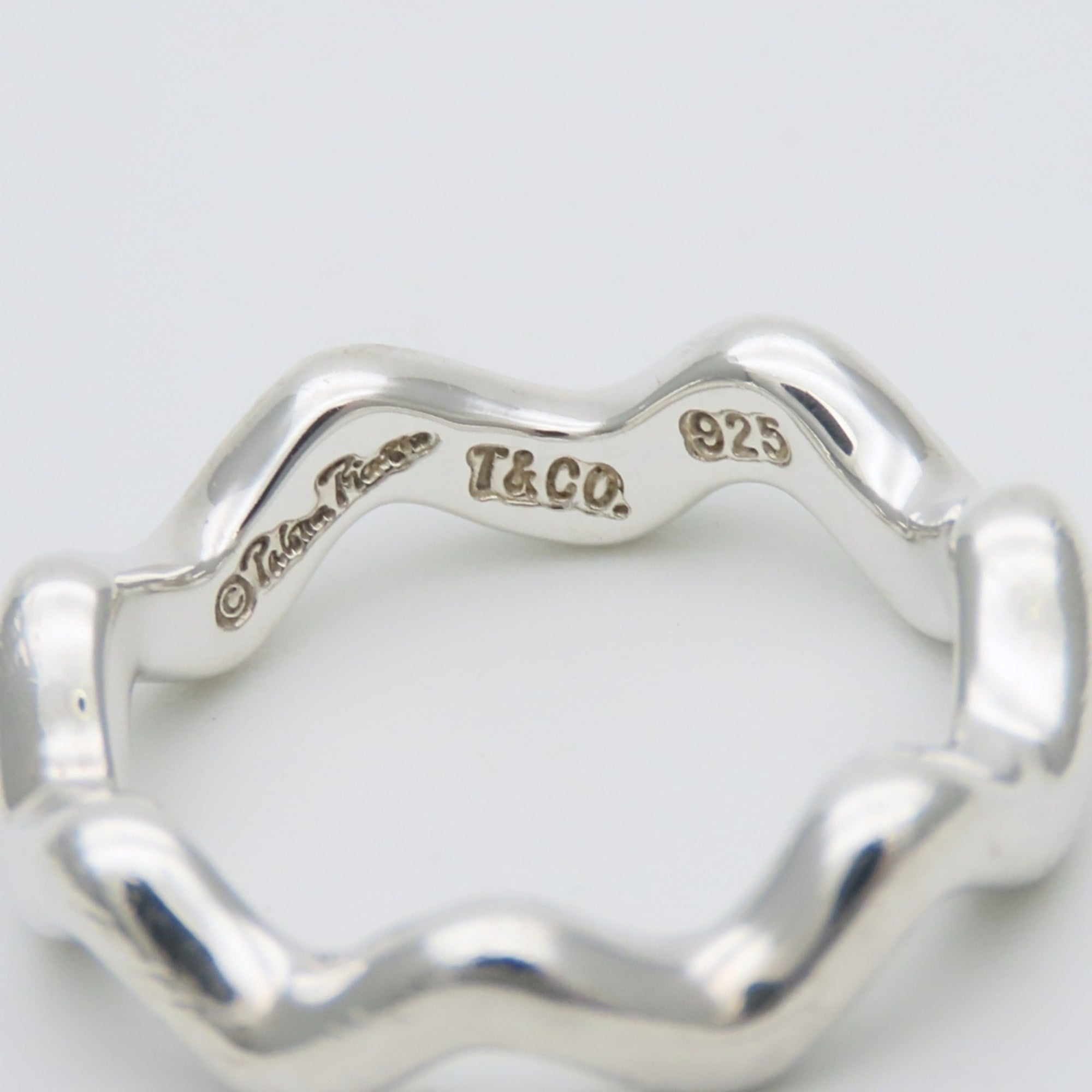Tiffany Silver Silver 925 Band Ring (Pre-Owned)