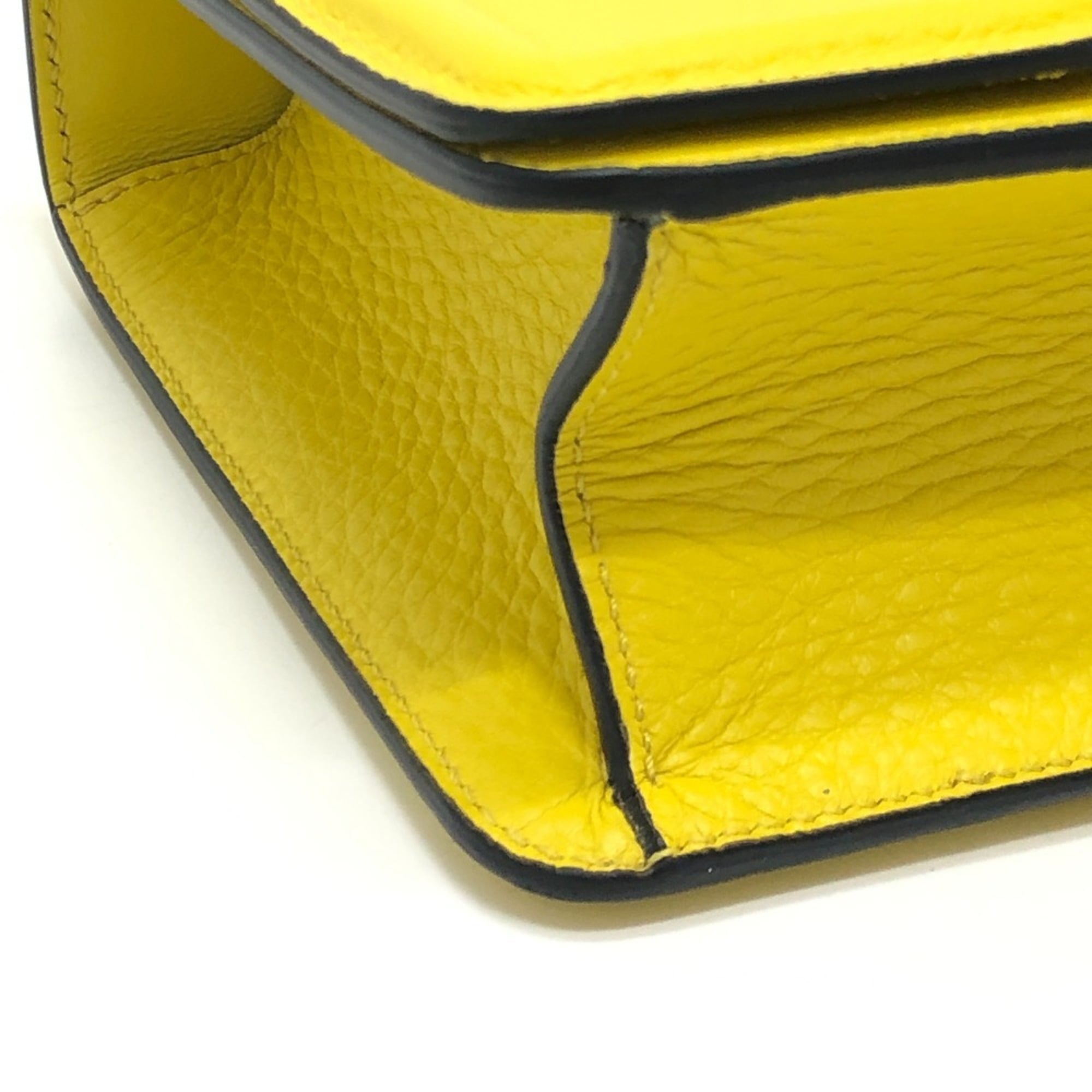 Valentino Yellow Leather Shoulder Bag (Pre-Owned)