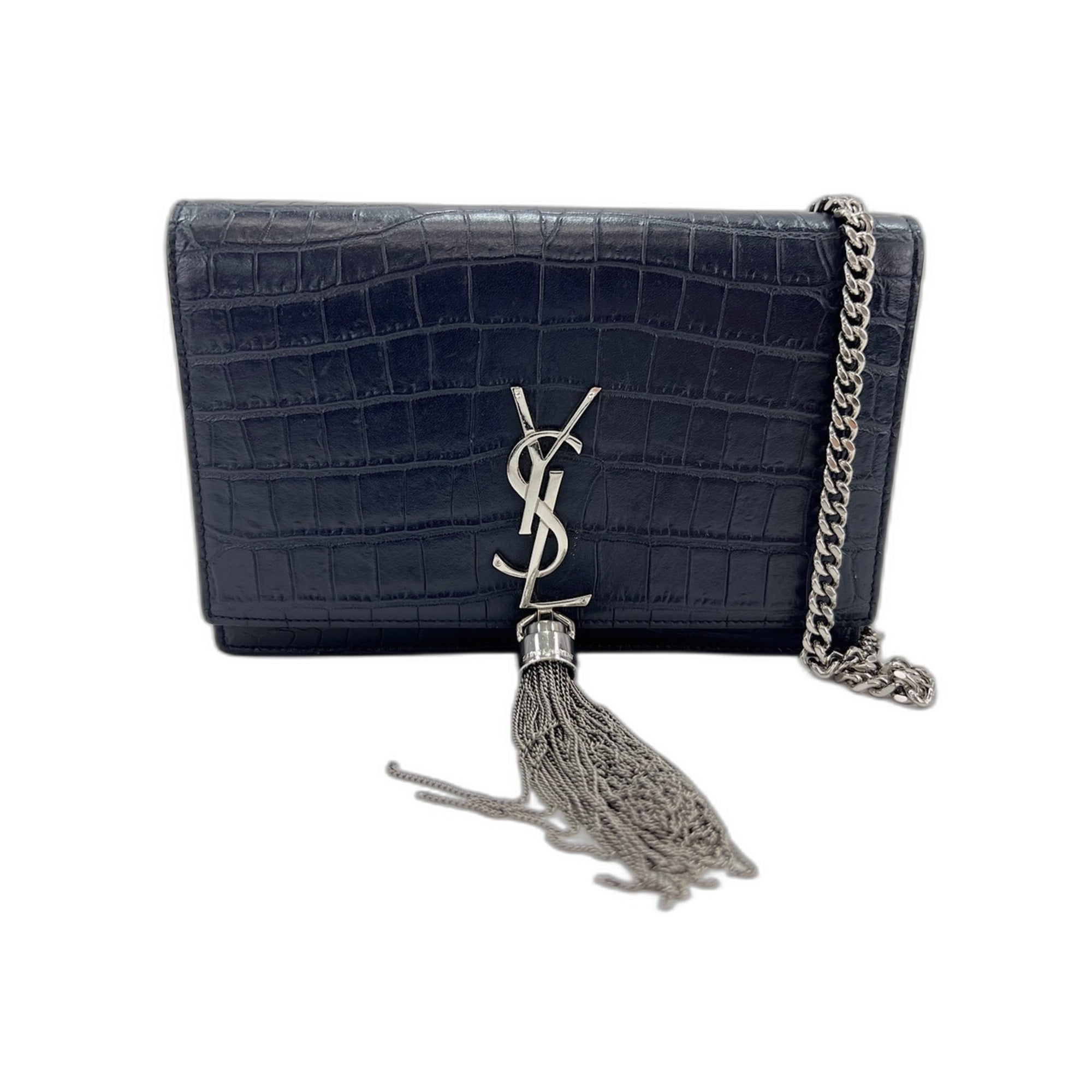Yves Saint Laurent Navy Shoulder Bag (Pre-Owned)