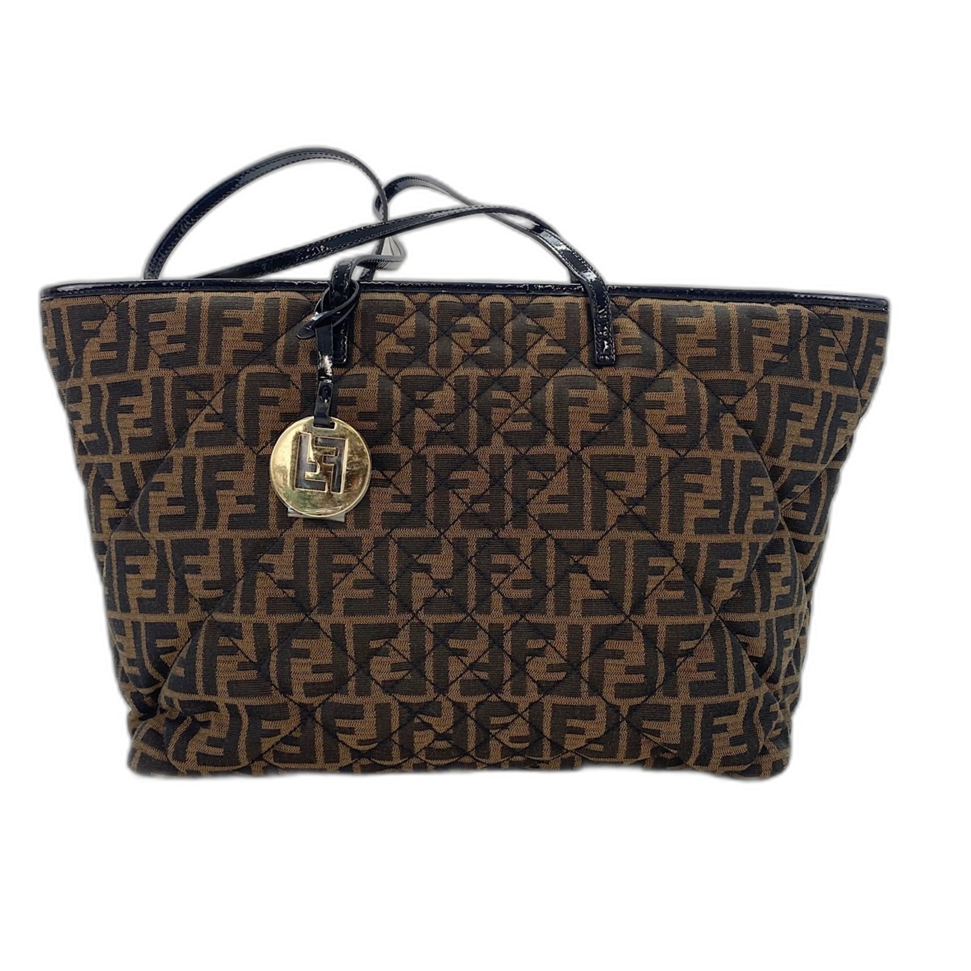 Fendi Zucca Brown Zucca Tote Bag (Pre-Owned)