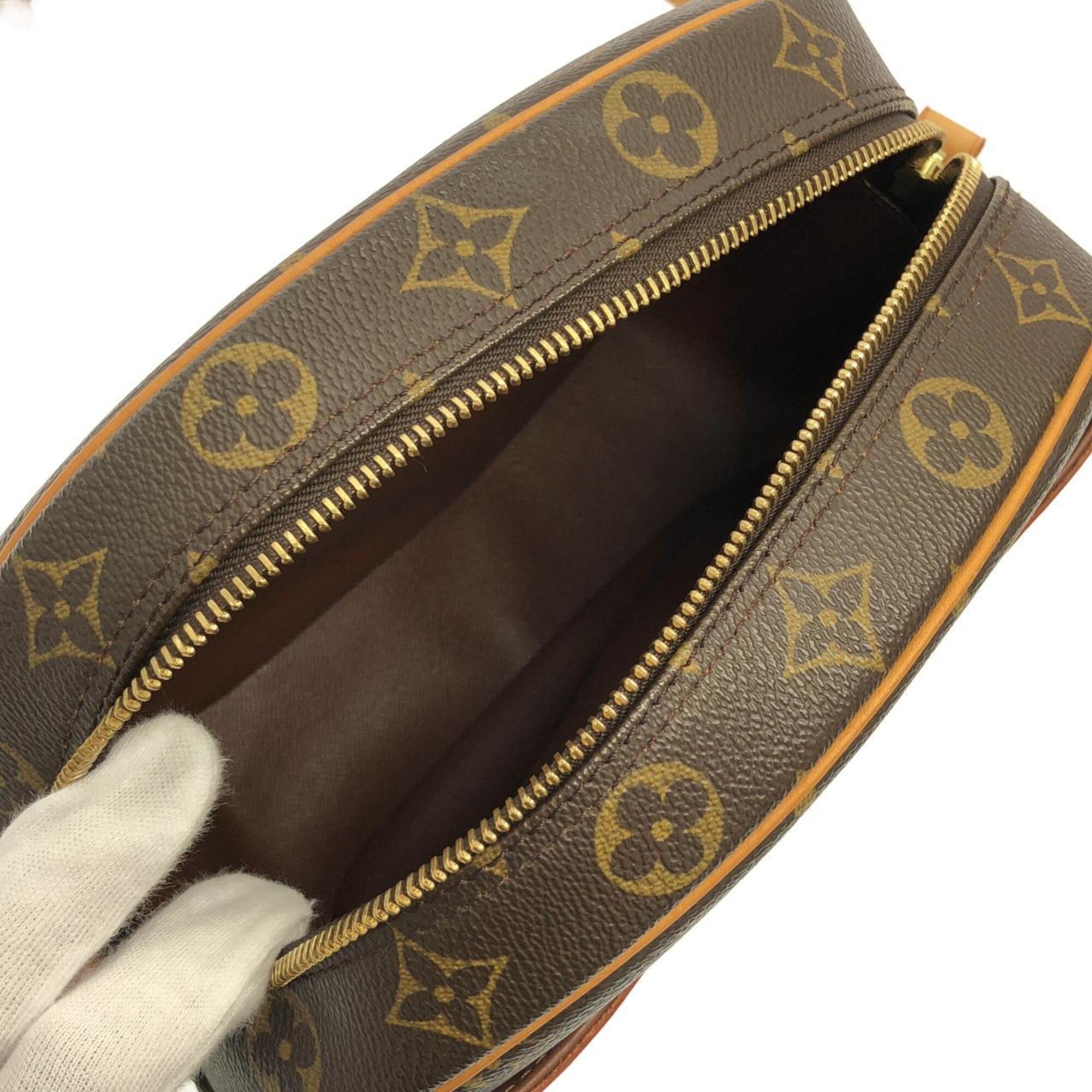 Louis Vuitton Marron Coated Canvas Shoulder Bag (Pre-Owned)