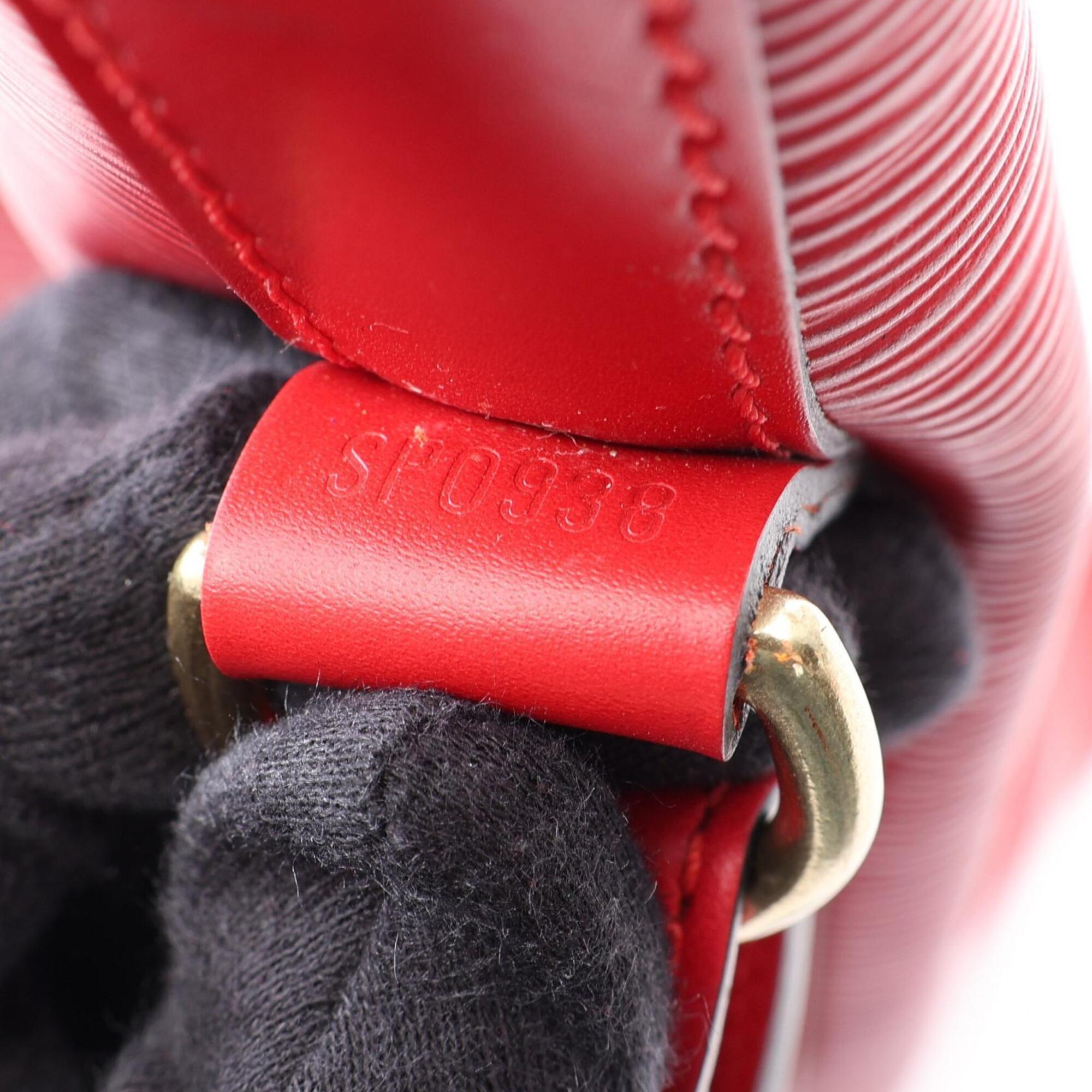 Louis Vuitton Castilian Red Red Color Epi Leather Handbag Shoulder Bag (Pre-Owned)