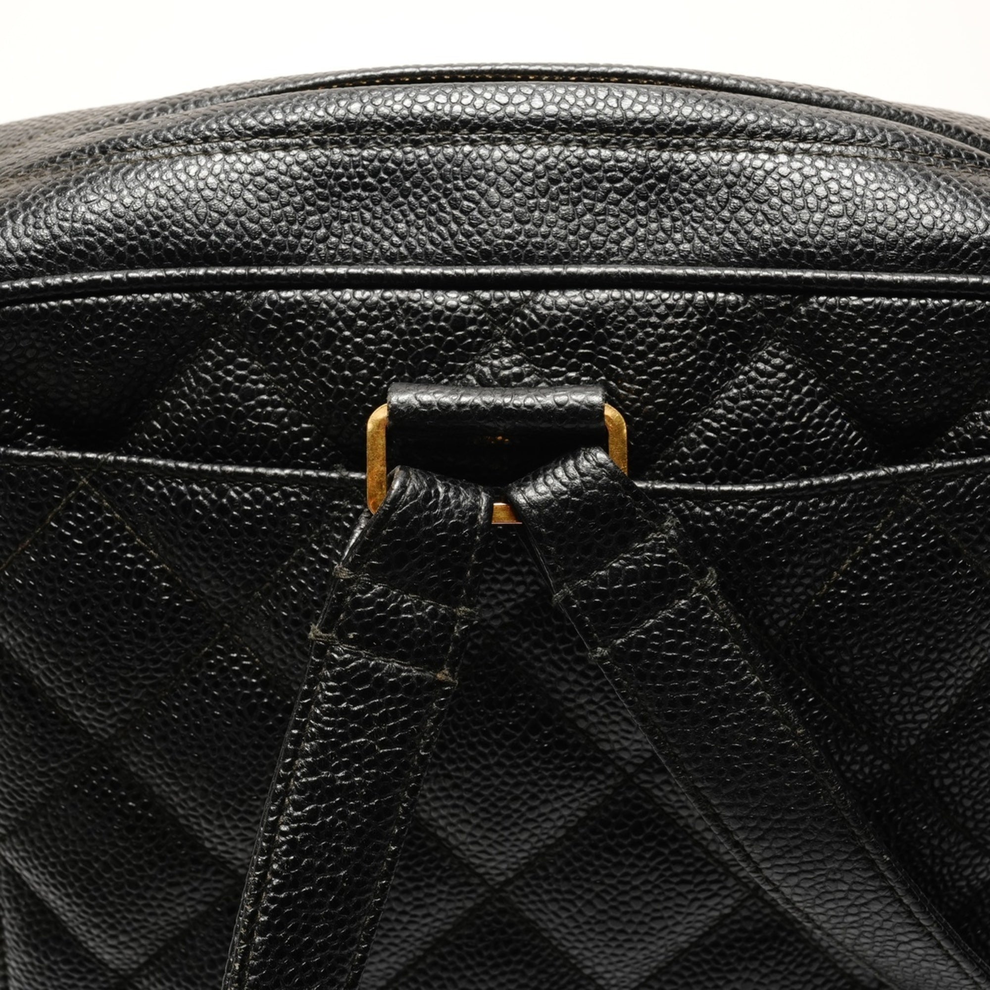 Chanel Black Grained Calfskin Backpack (Pre-Owned)