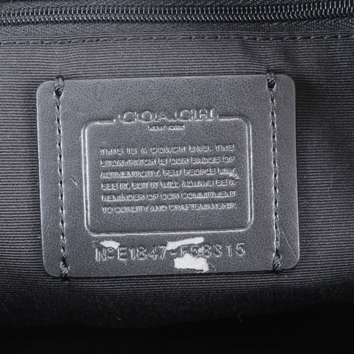 Coach Black Brown Leather Coated Canvas Backpack Shoulder Bag (Pre-Owned)