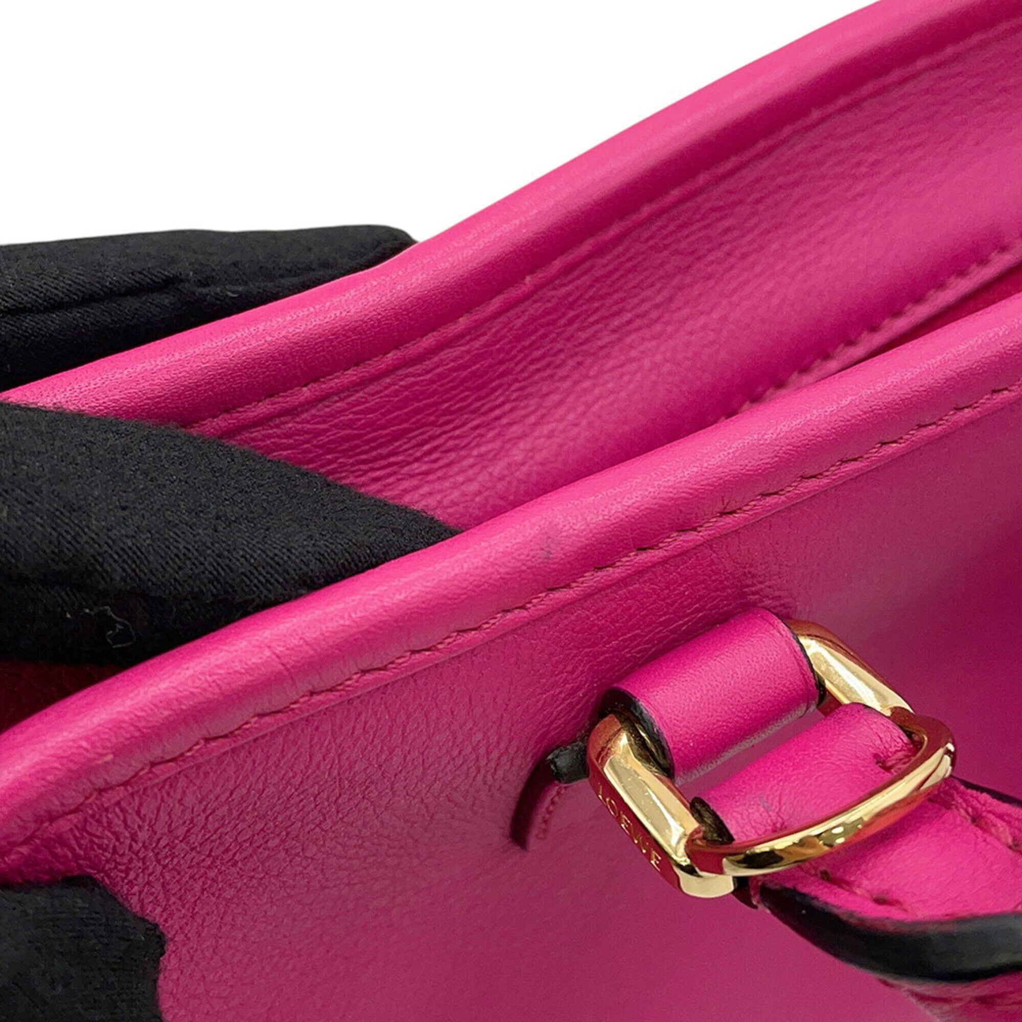 Loewe Pink Leather Handbag (Pre-Owned)