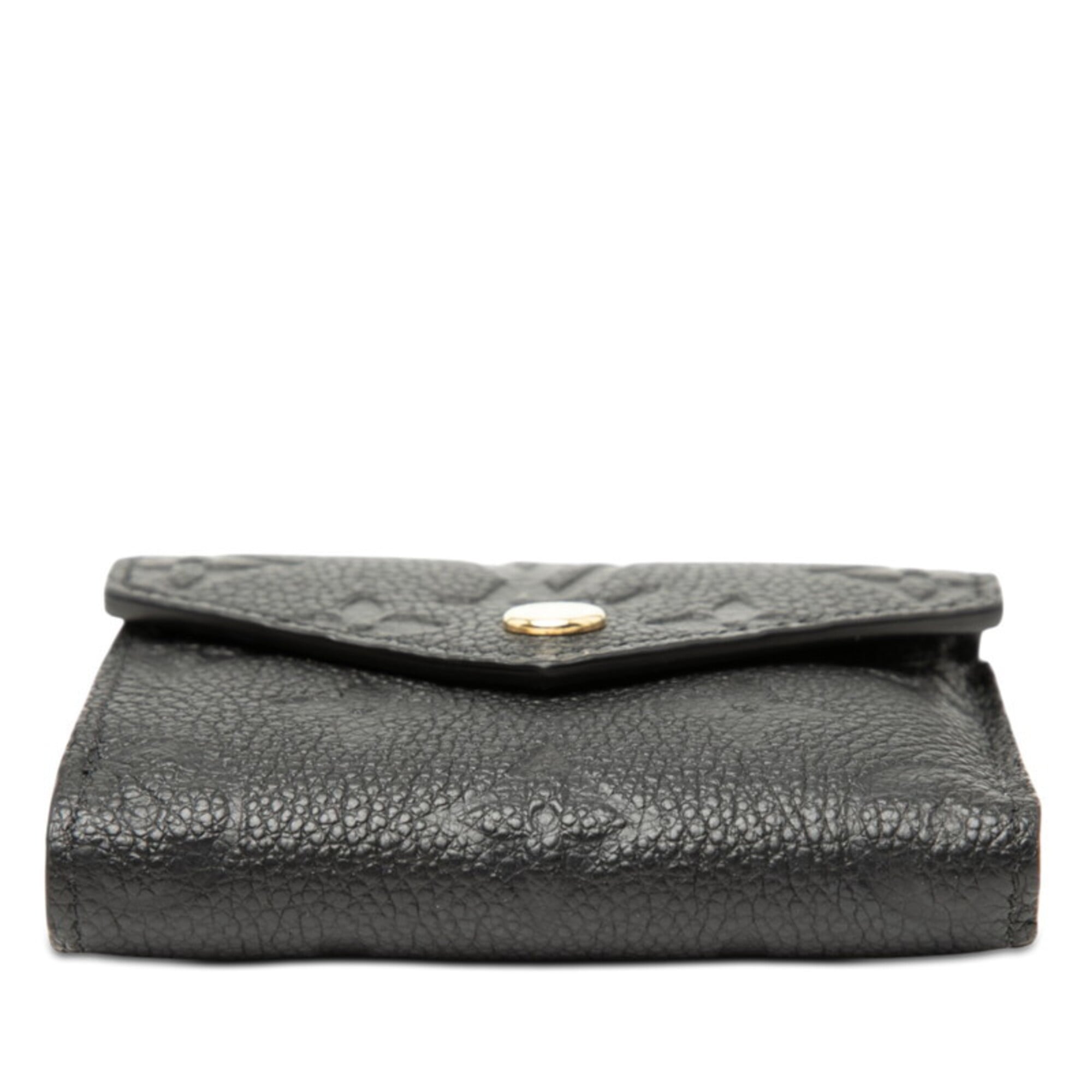 Louis Vuitton Monogram Empreinte Black Noir Leather Wallet (Tri-Fold) (Pre-Owned)