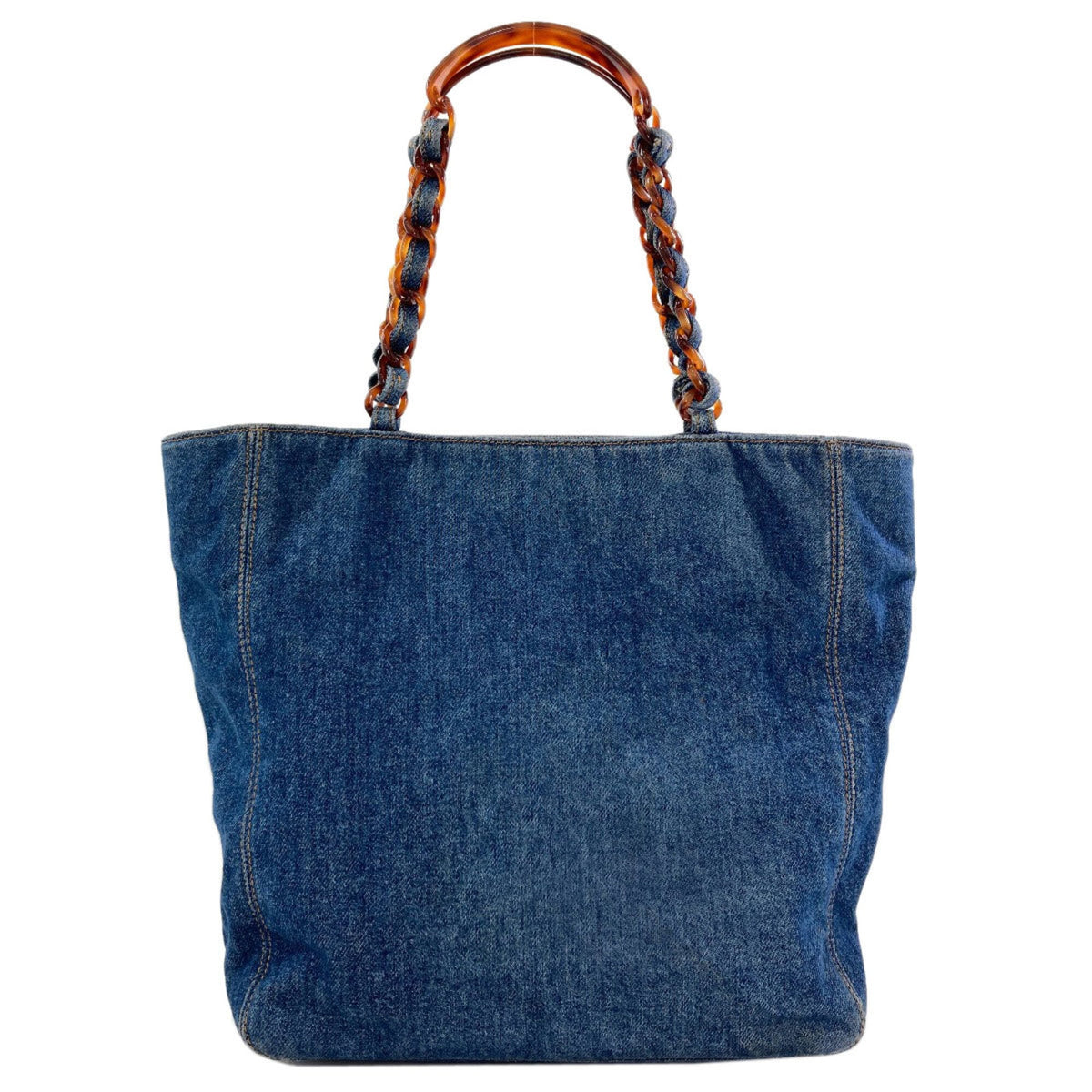 Chanel Denim Blue Denim Tote Bag (Pre-Owned)