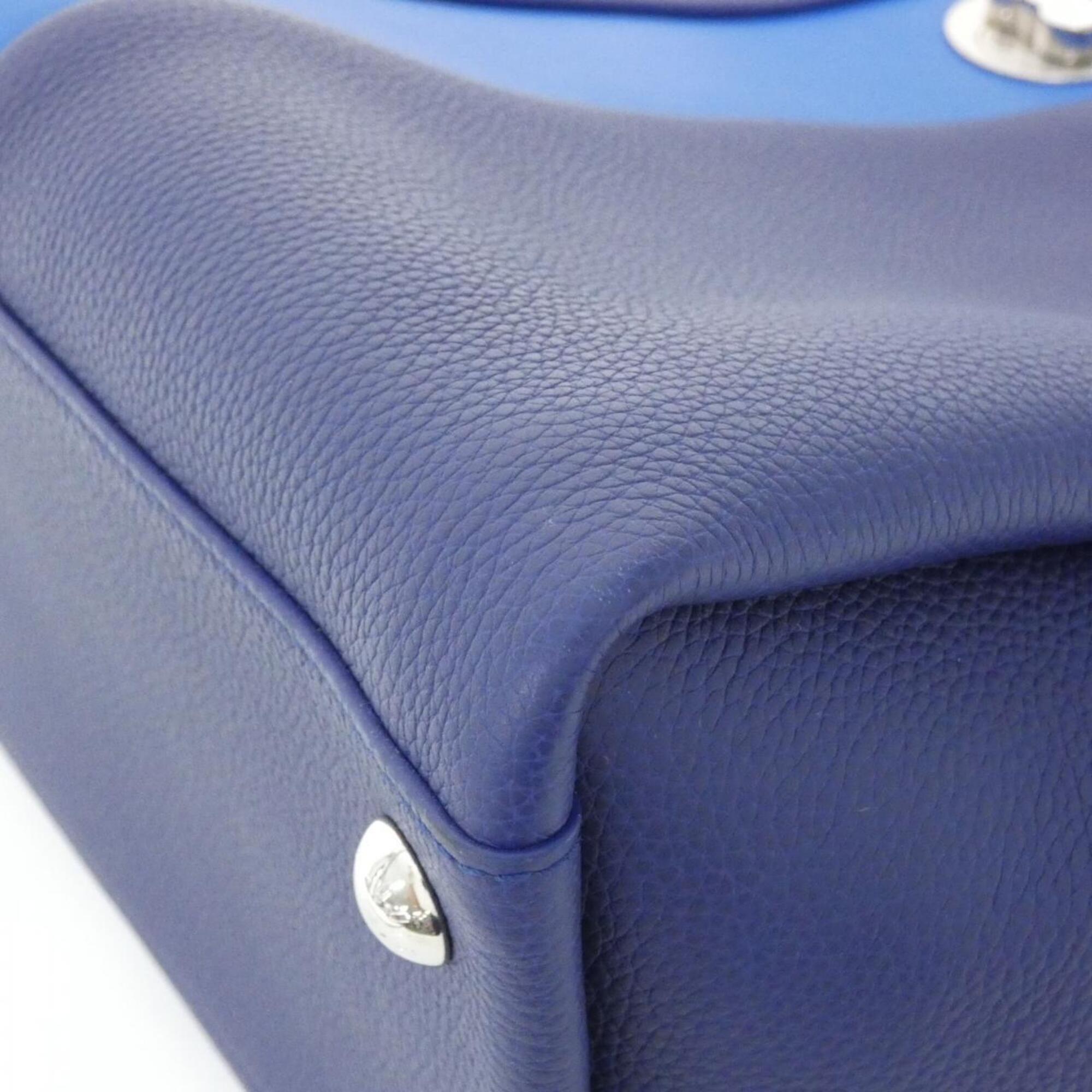 Louis Vuitton Blue Leather Handbag (Pre-Owned)