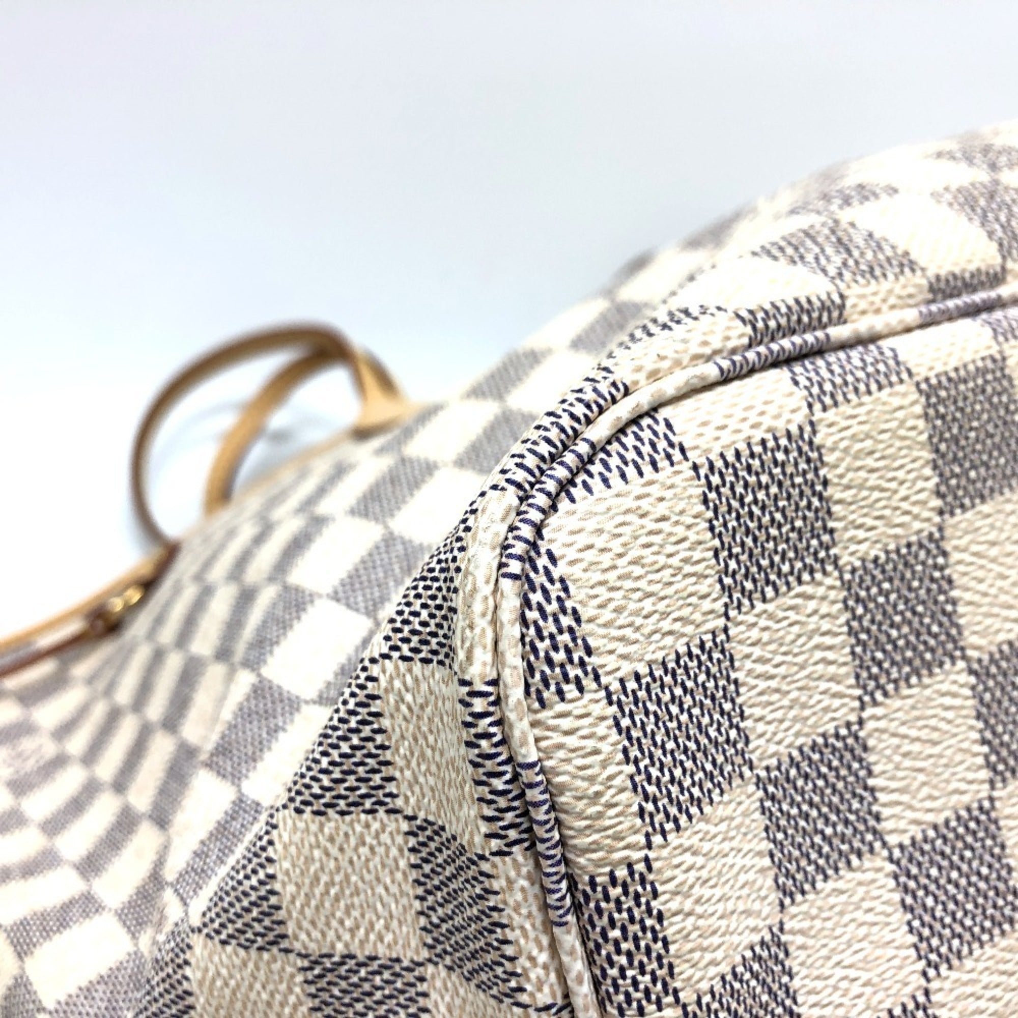 Louis Vuitton Azur White Damier Azur Shoulder Bag Tote Bag (Pre-Owned)