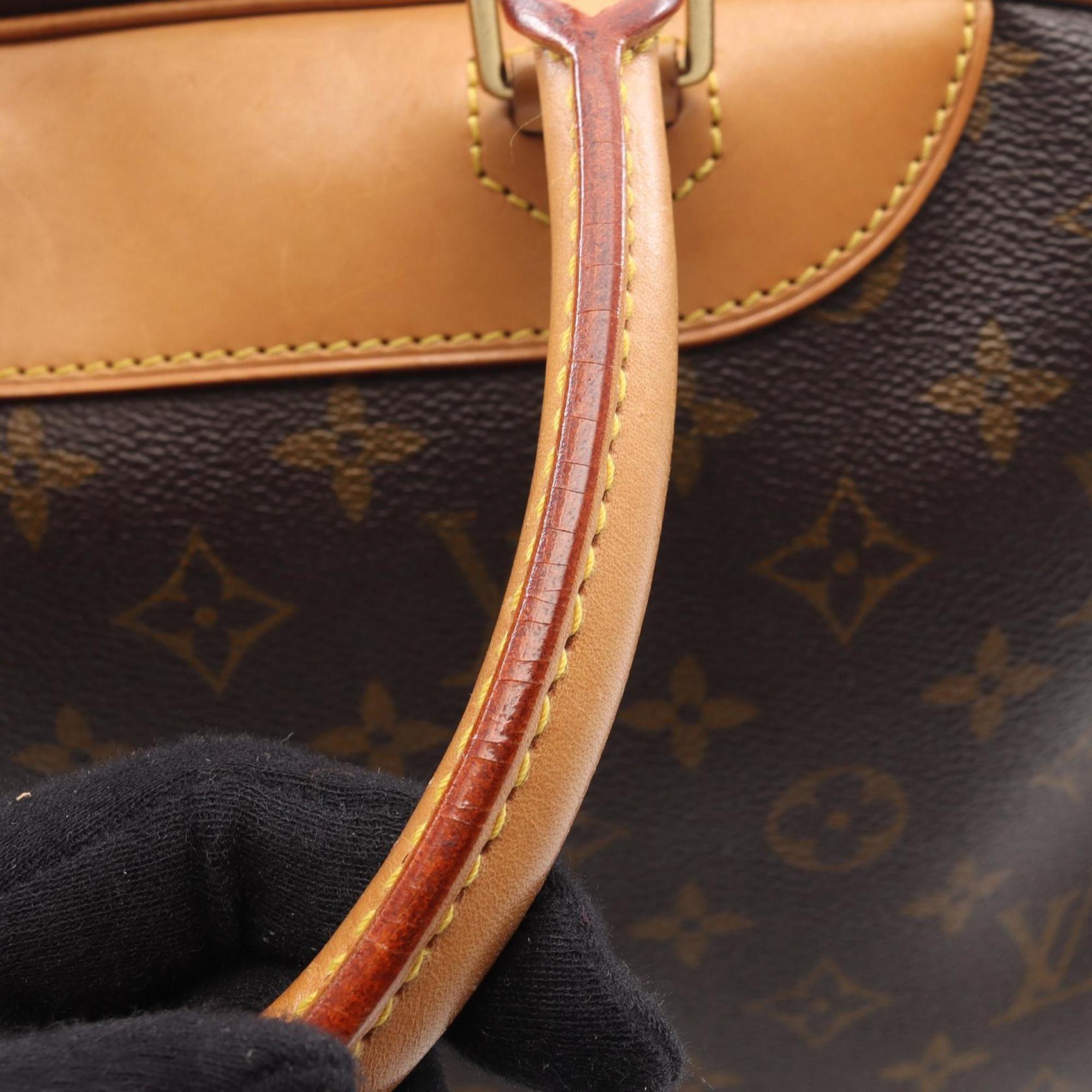Louis Vuitton Brown Monogram Coated Canvas Leather Handbag (Pre-Owned)