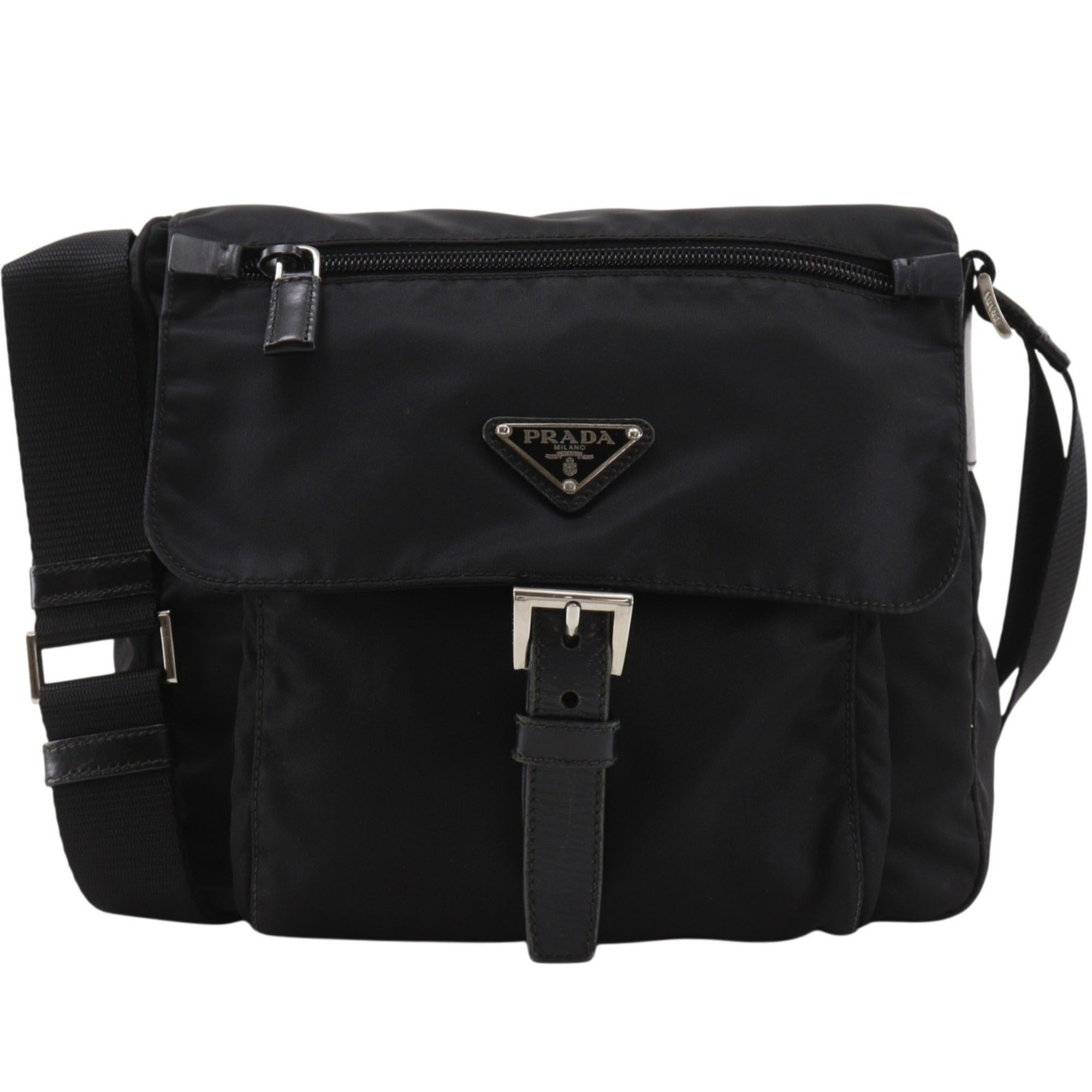 Prada Black Nylon Shoulder Bag (Pre-Owned)
