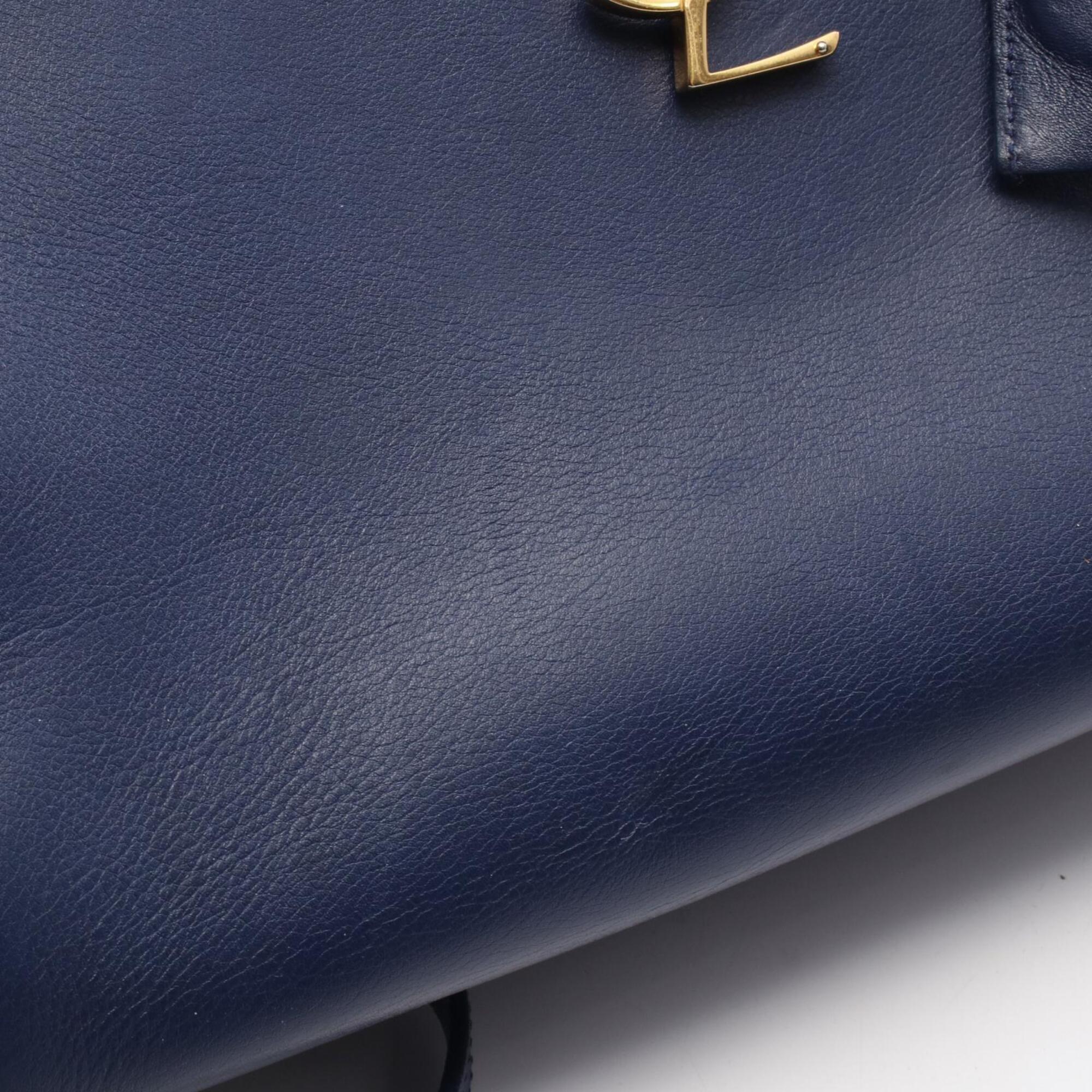 Saint Laurent Blue Leather Handbag (Pre-Owned)