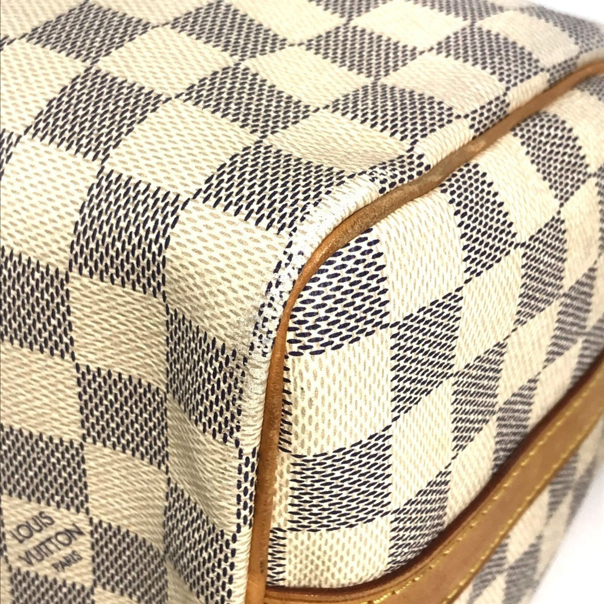 Louis Vuitton Damier Azur White Damier Azur Boston Bag Handbag Shoulder Bag (Pre-Owned)