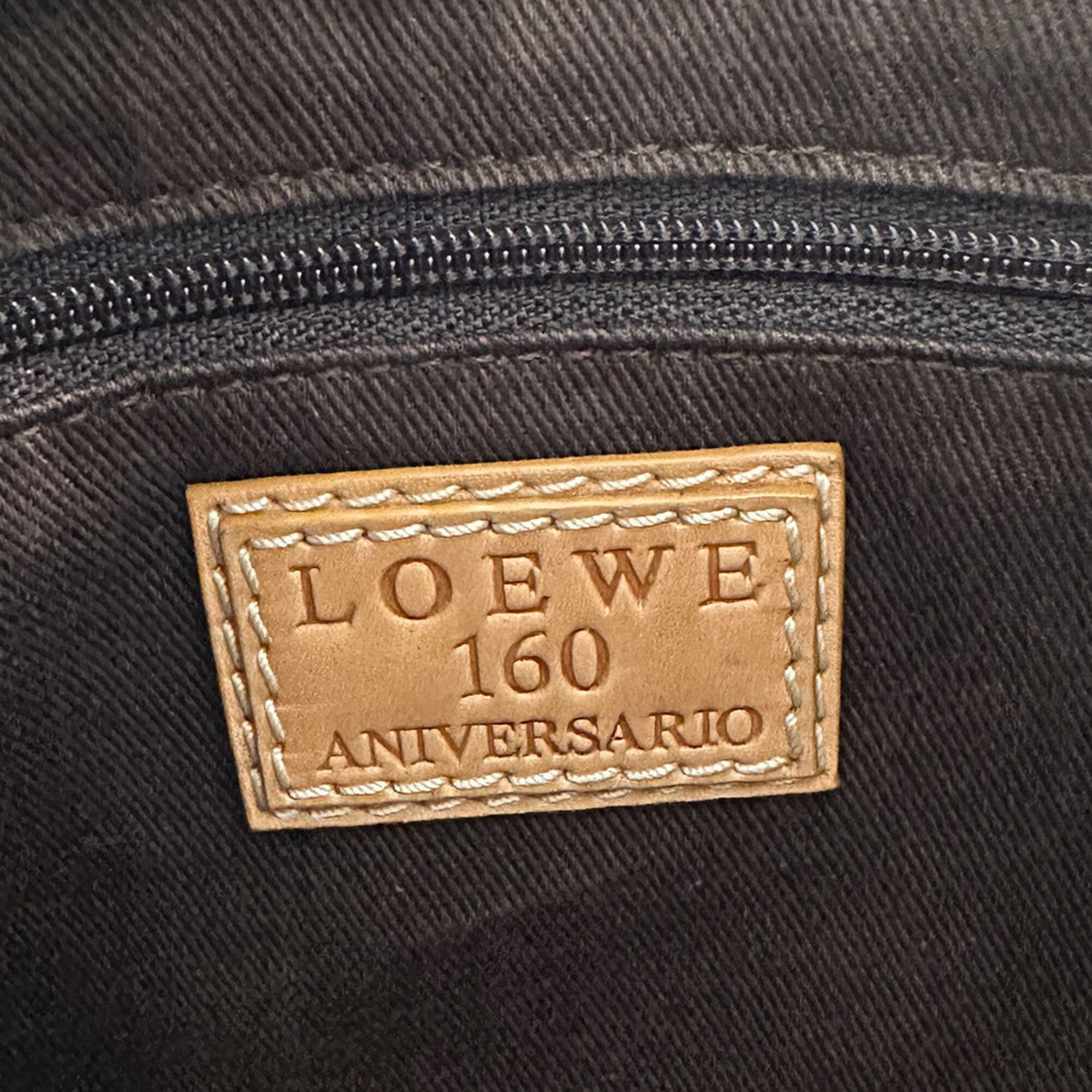 Loewe Brown Leather Handbag Shoulder Bag (Pre-Owned)