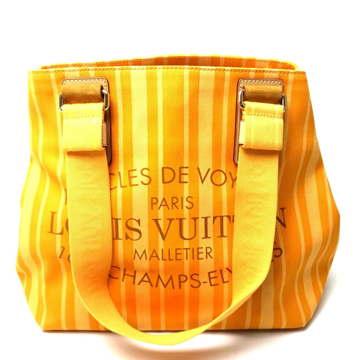 Louis Vuitton Yellow Cloth Tote Bag (Pre-Owned)
