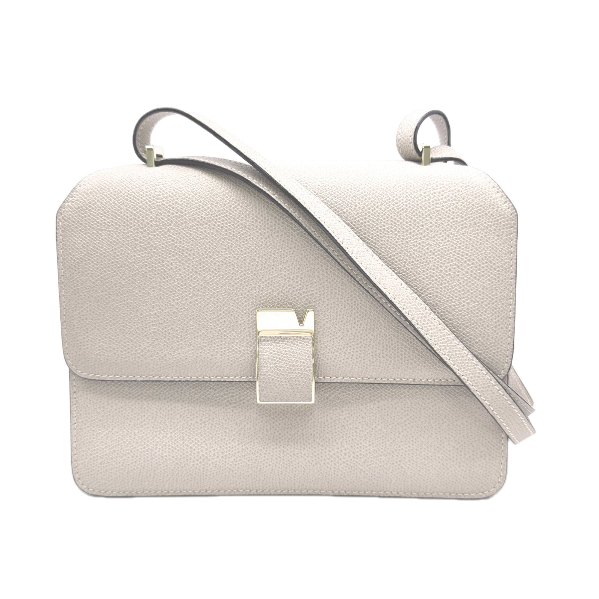 Valextra Beige Leather Shoulder Bag (Pre-Owned)