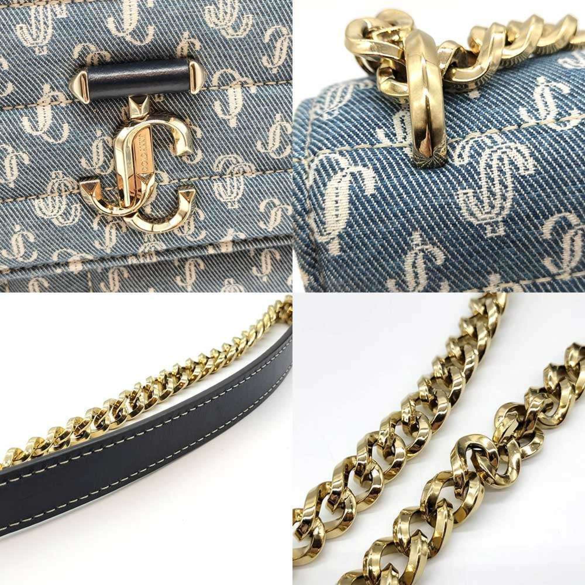 Jimmy Choo Blue Denim Shoulder Bag (Pre-Owned)