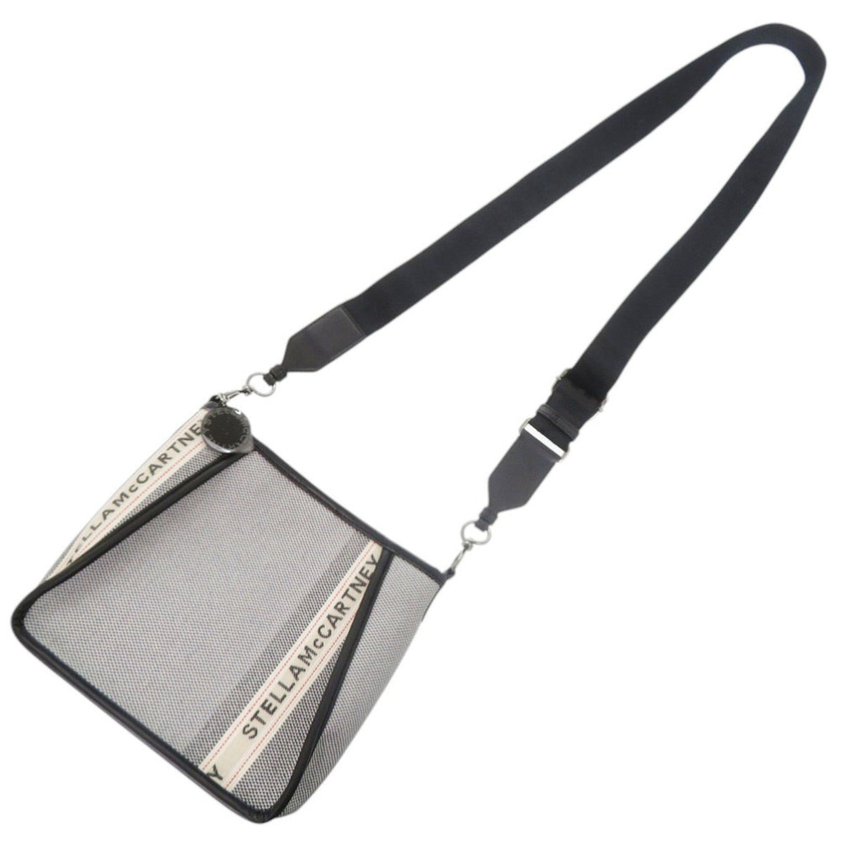 Stella Mccartney Gray Canvas Shoulder Bag (Pre-Owned)