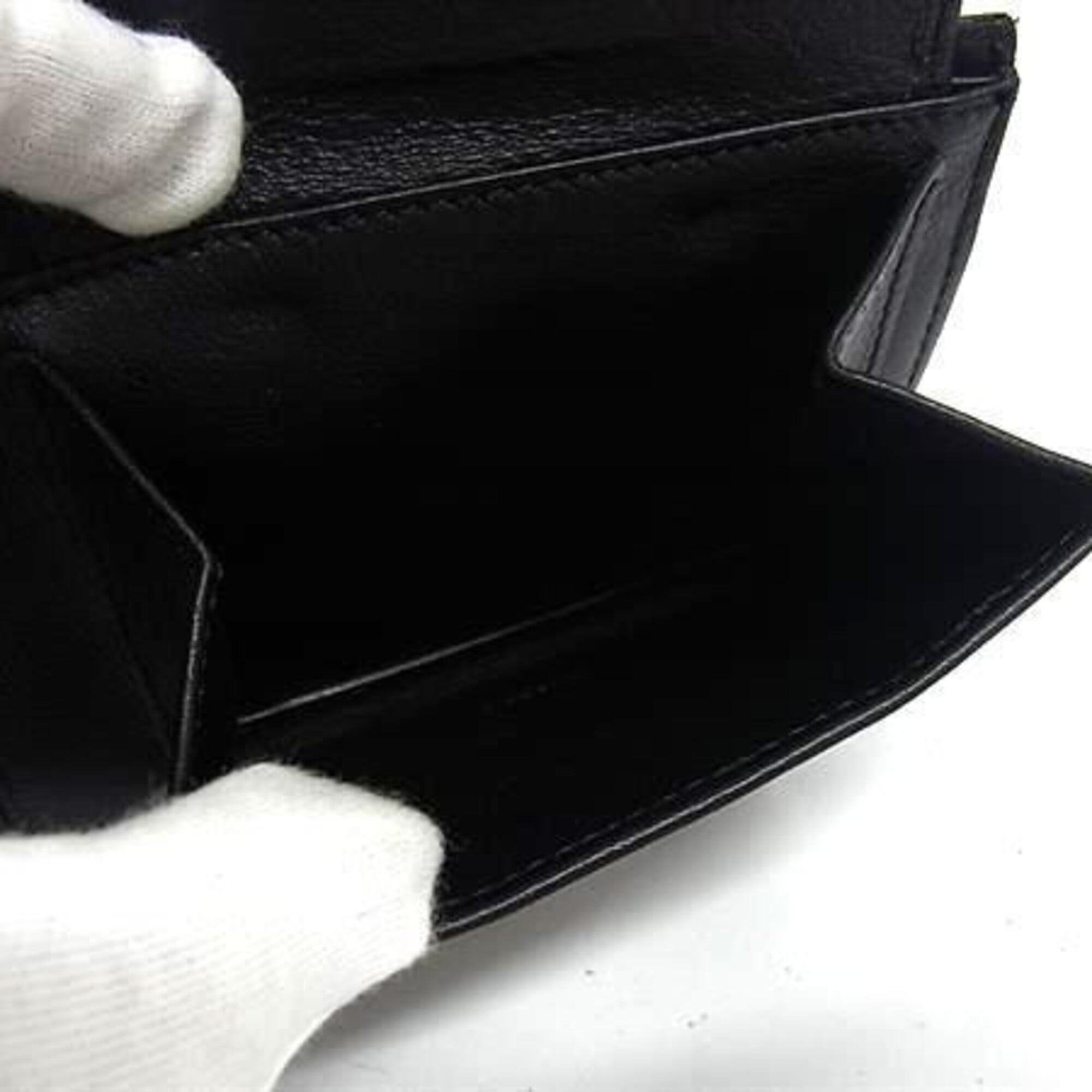 Loewe Black Bordeaux Pvc Wallet (Bi-Fold) (Pre-Owned)