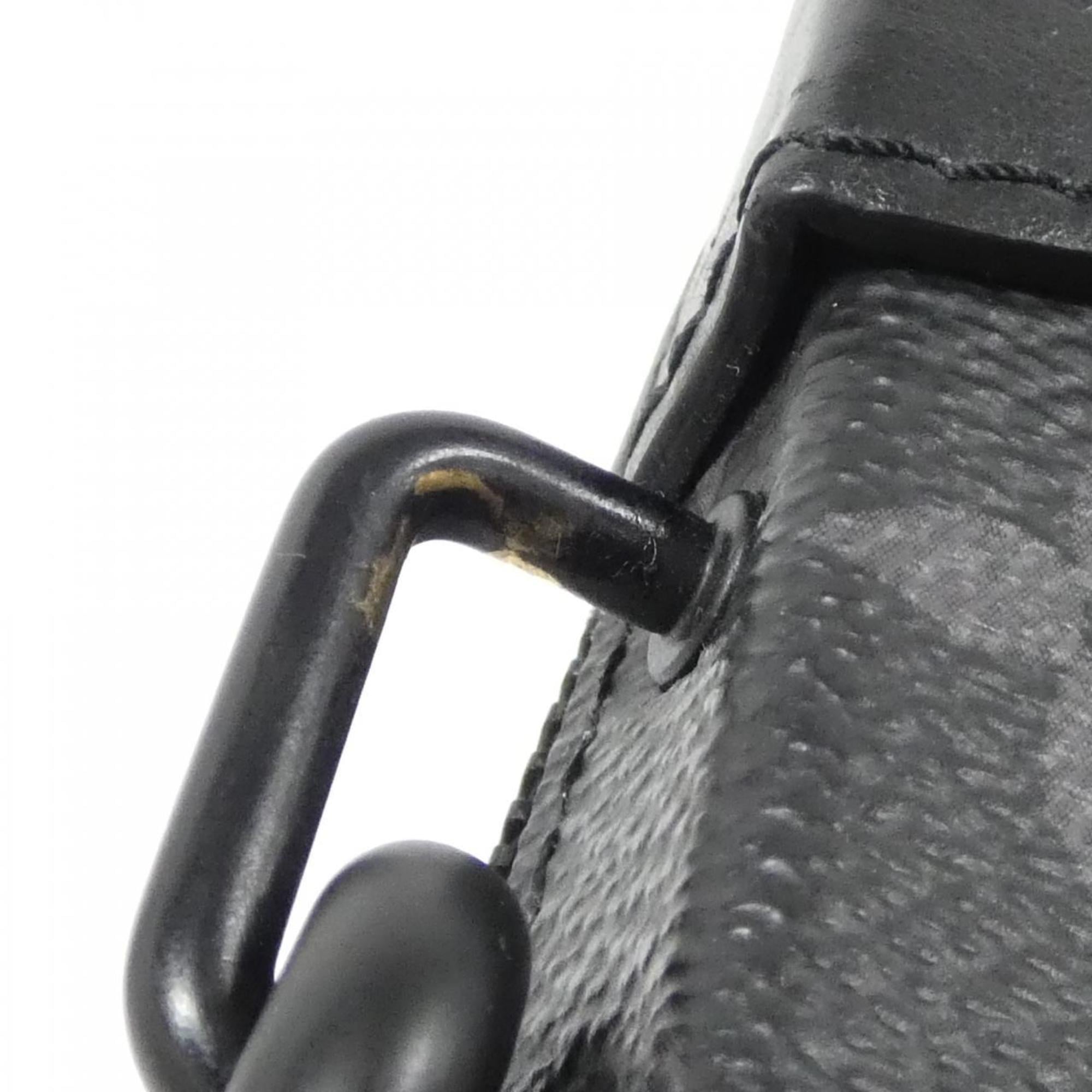 Louis Vuitton Black Coated Canvas Shoulder Bag (Pre-Owned)