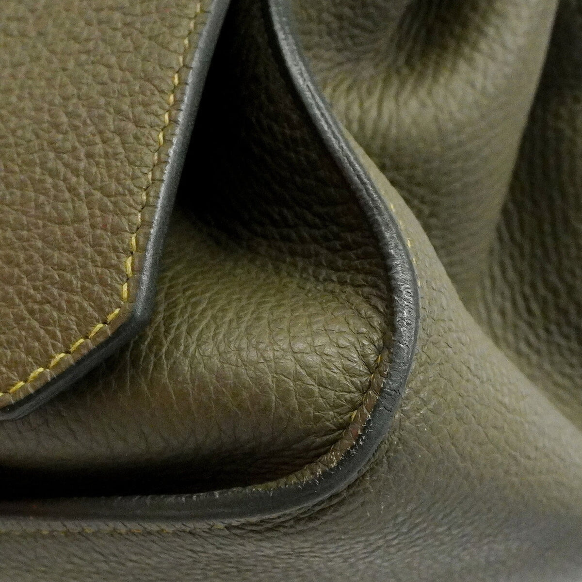 Hermes Green Taurillon Clemence Leather Shoulder Bag (Pre-Owned)