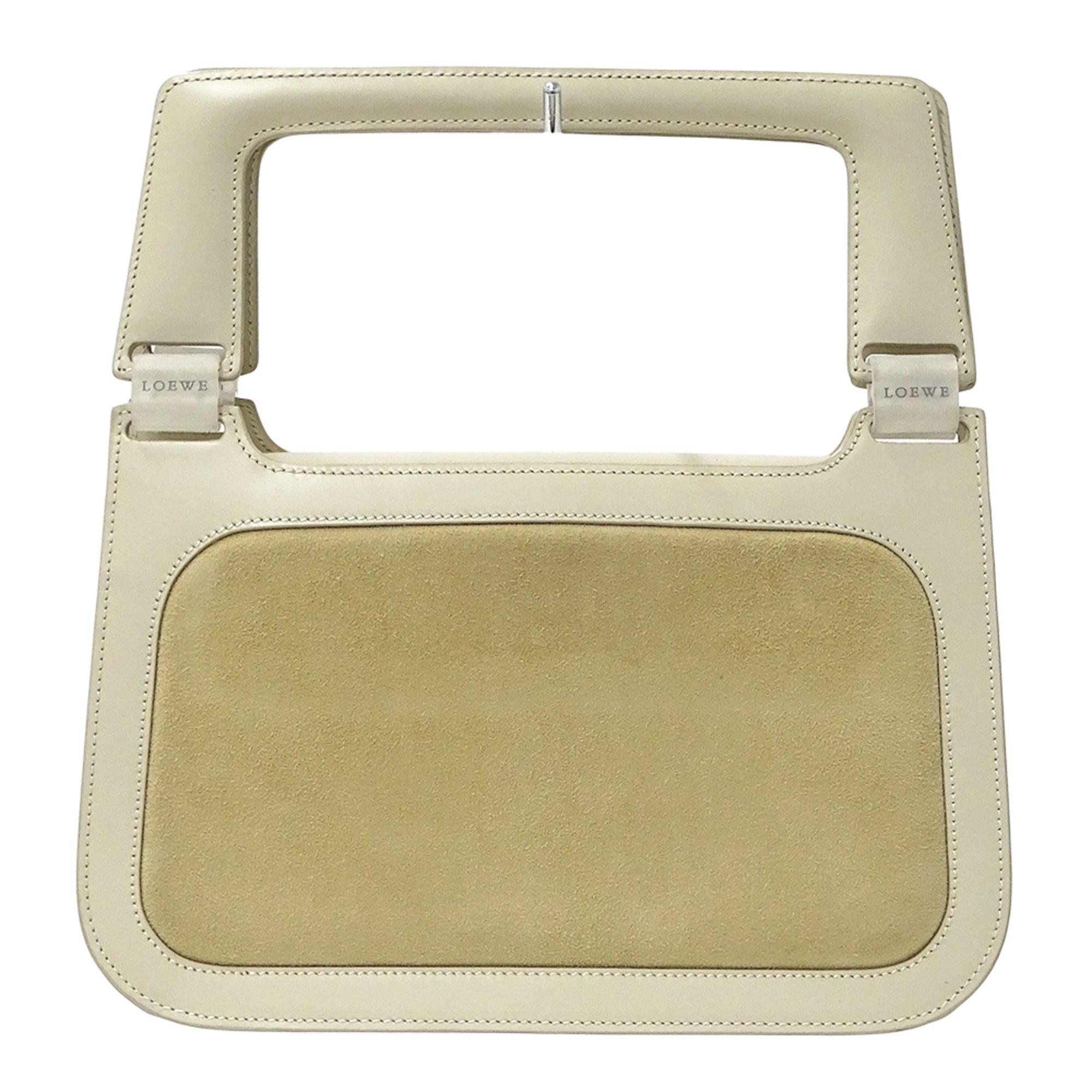 Loewe Beige Suede Leather Handbag (Pre-Owned)