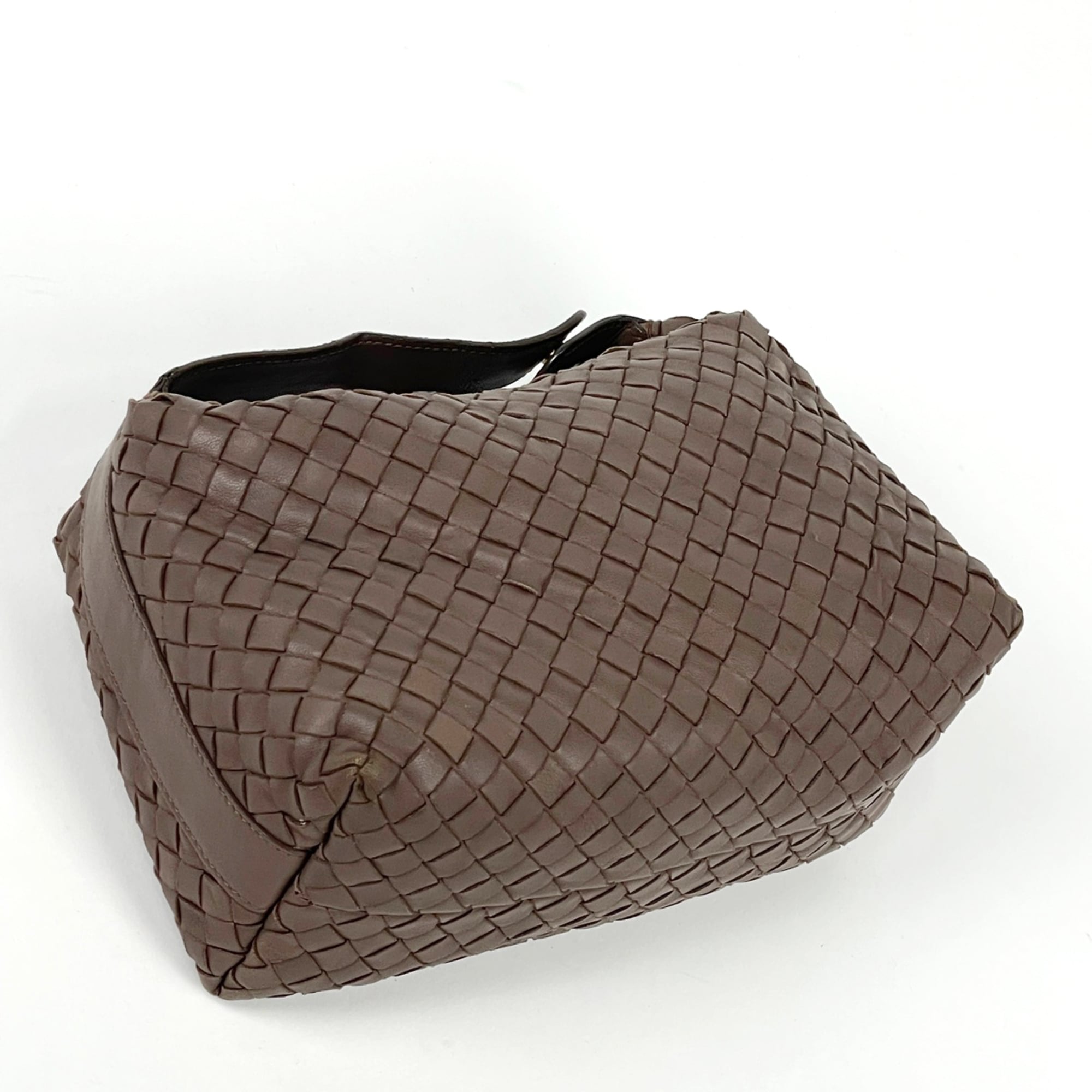 Bottega Veneta Intrecciato Brown Leather Handbag (Pre-Owned)