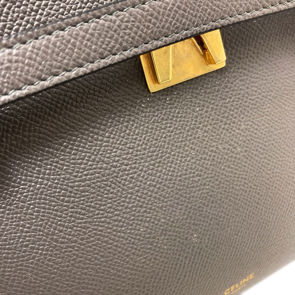 Celine Gray Leather Handbag (Pre-Owned)