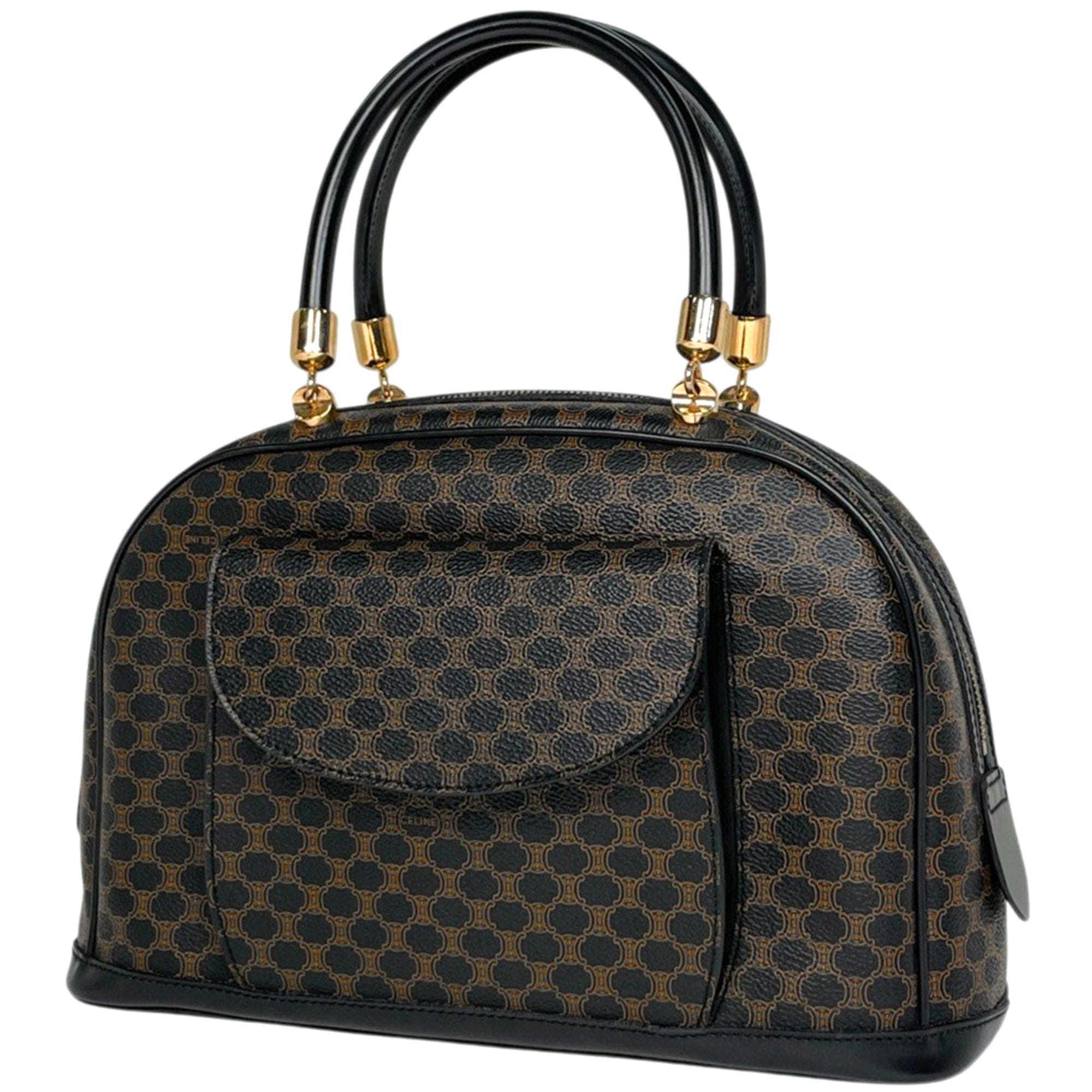 Celine Black Coated Canvas Handbag (Pre-Owned)