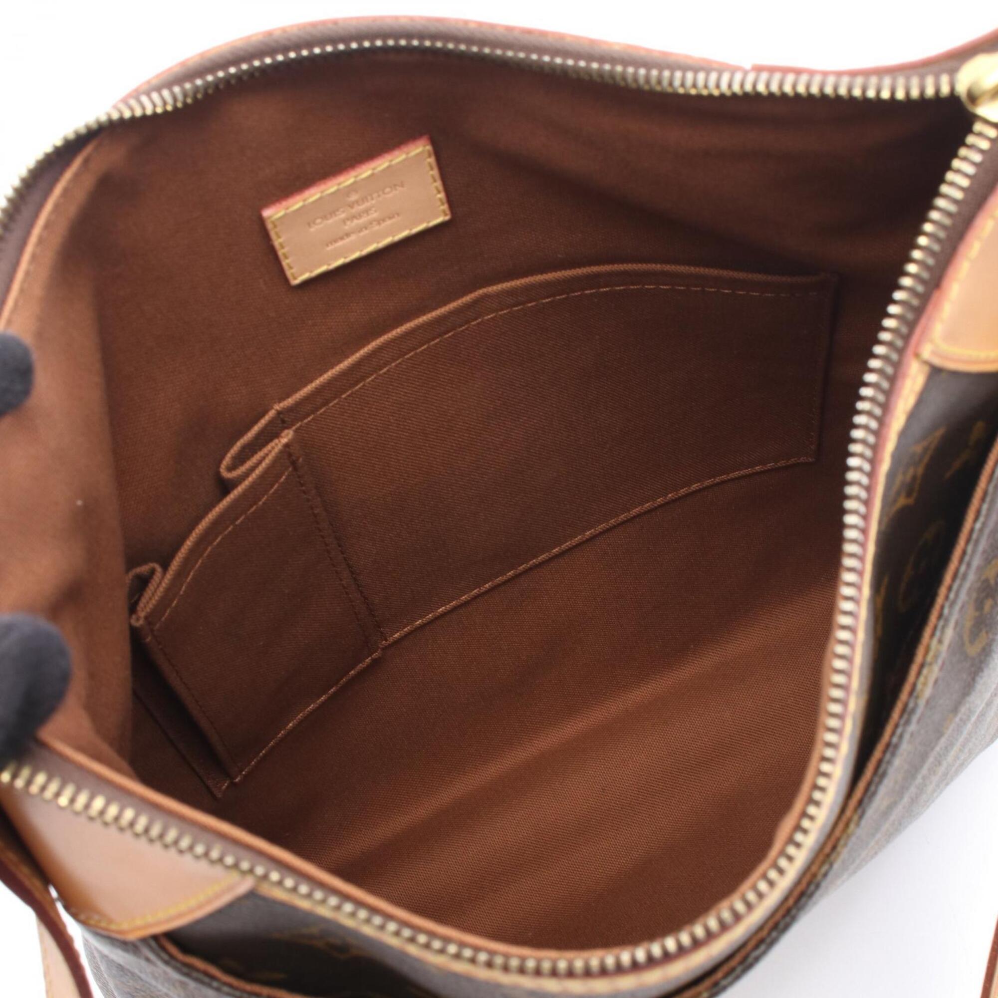 Louis Vuitton Brown Monogram Coated Canvas Handbag Shoulder Bag (Pre-Owned)