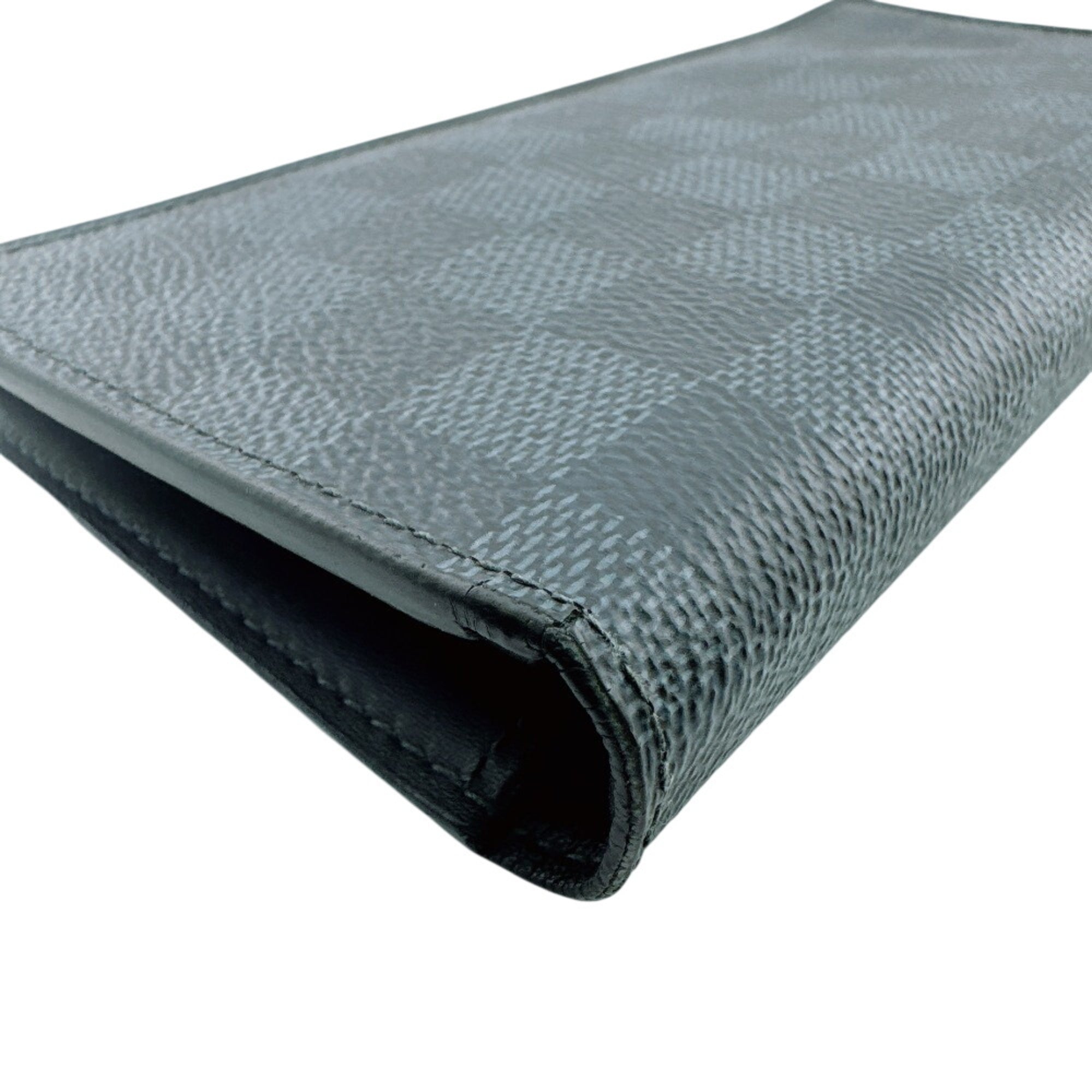 Louis Vuitton Black Damier Graphite Long Wallet (Bi-Fold) (Pre-Owned)