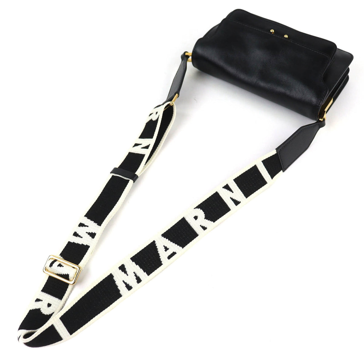 Marni Black Leather Shoulder Bag (Pre-Owned)