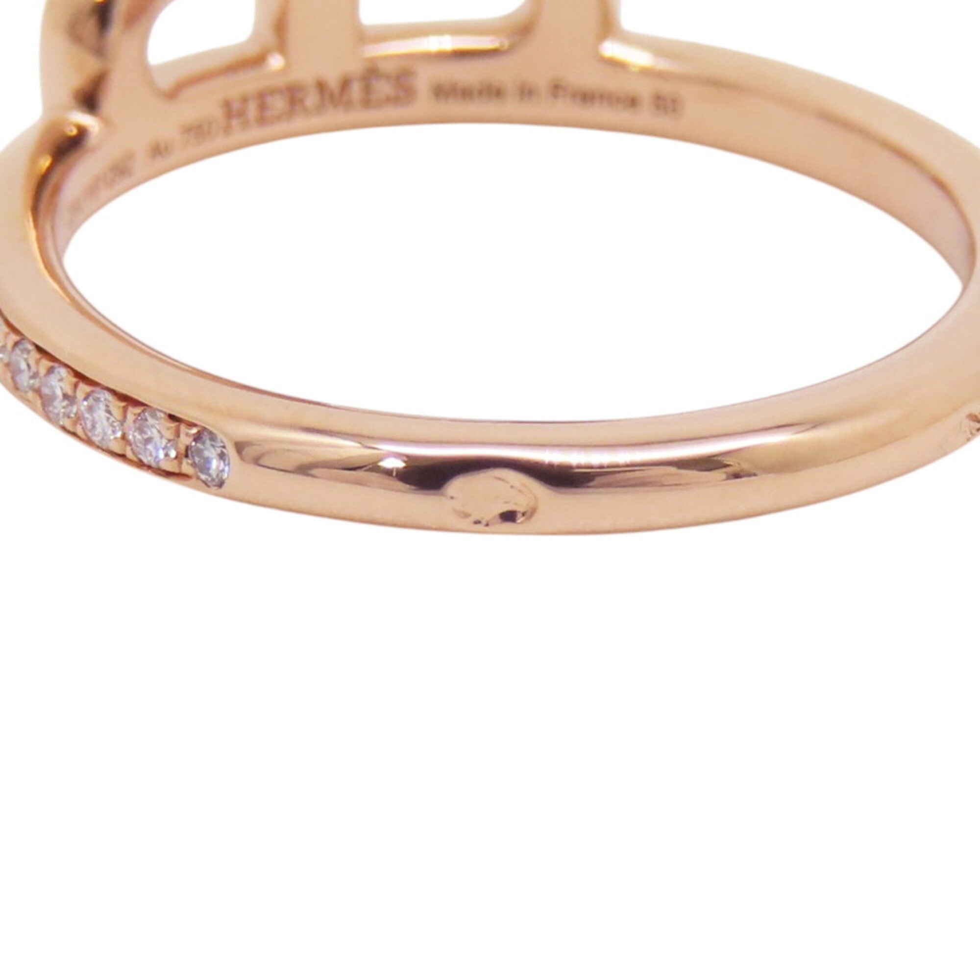 Hermes Pink Gold Pink Gold (18K) Band Ring (Pre-Owned)