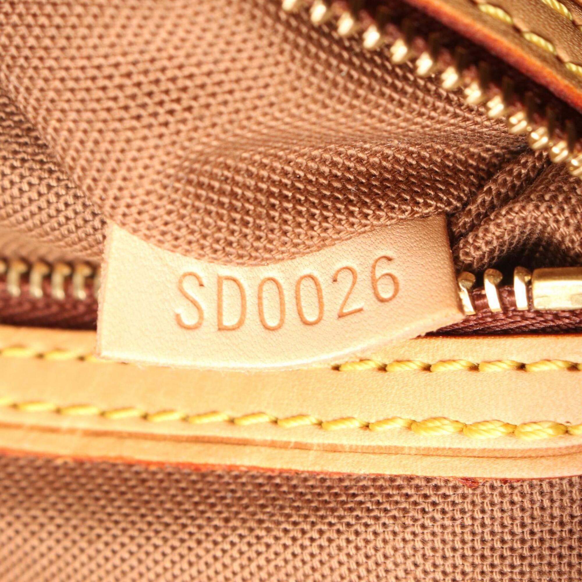 Louis Vuitton Brown Coated Canvas Pvc Monogram Leather Handbag Tote Bag (Pre-Owned)