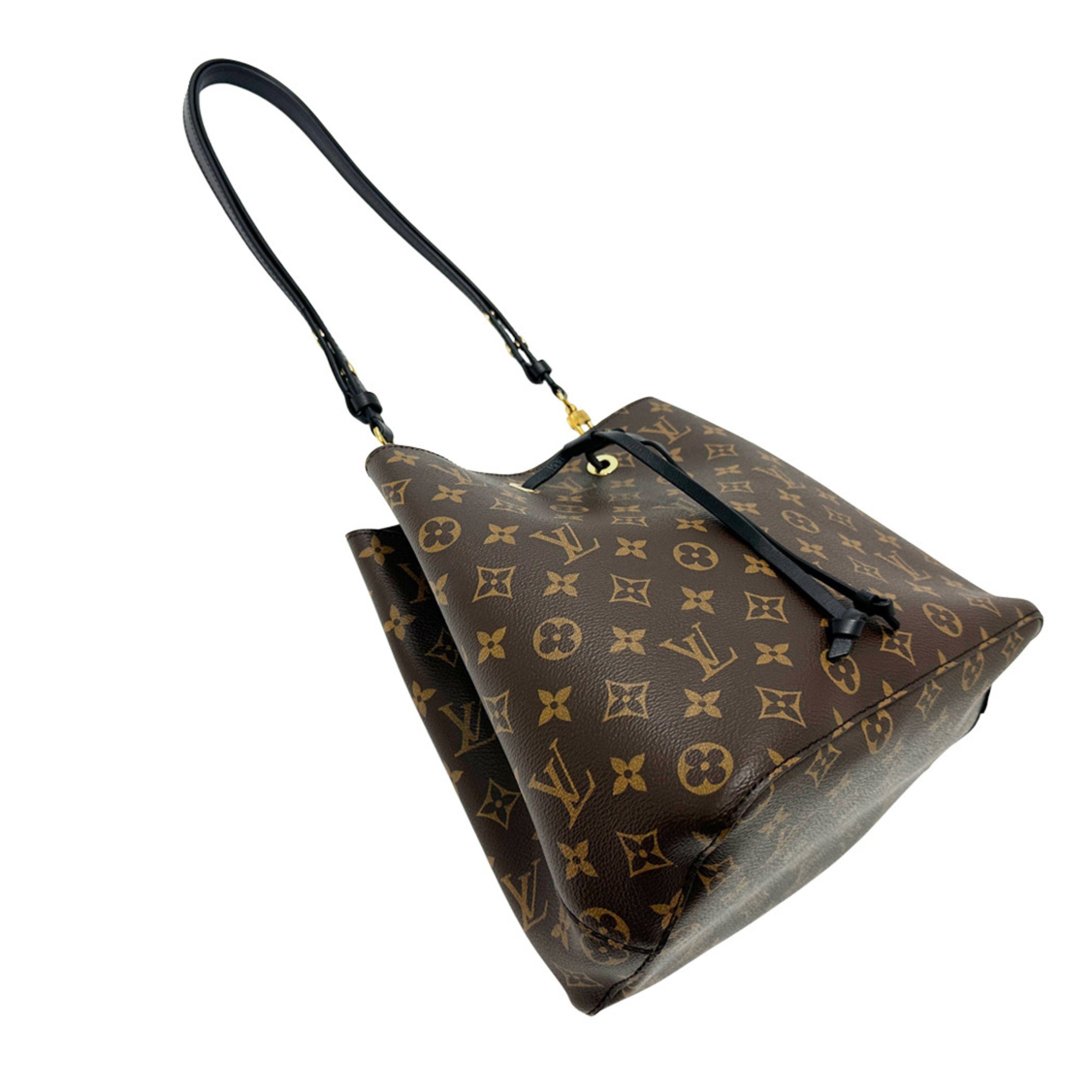 Louis Vuitton Brown Monogram Noir White Monogram Handbag Shoulder Bag (Pre-Owned)