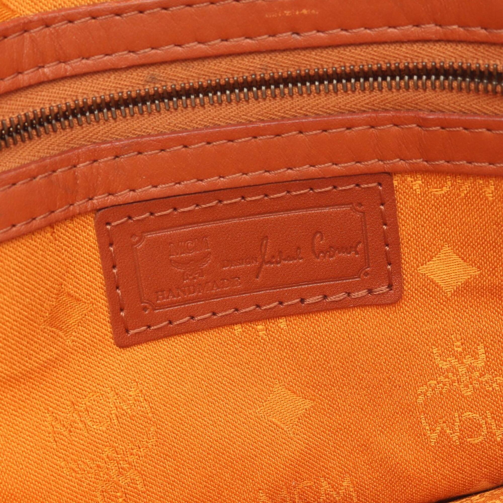 Mcm Brown Leather Handbag (Pre-Owned)