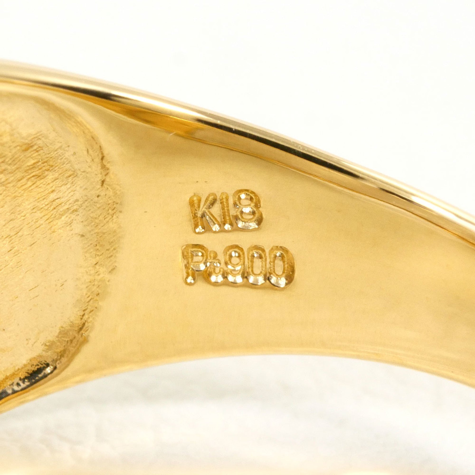 Unbranded Platinum Yellow Gold Yellow Gold (18K) Platinum 900 Band Ring (Pre-Owned)