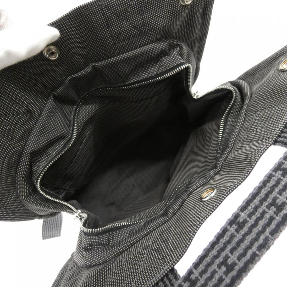 Hermes Black Canvas Backpack (Pre-Owned)