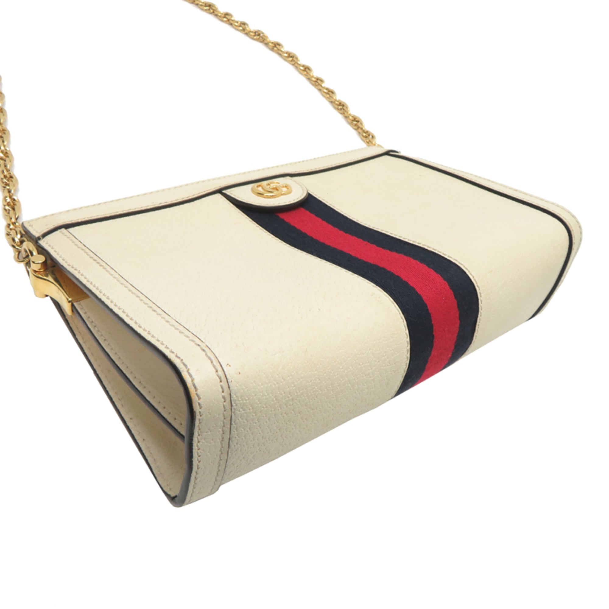 Gucci White Leather Shoulder Bag (Pre-Owned)