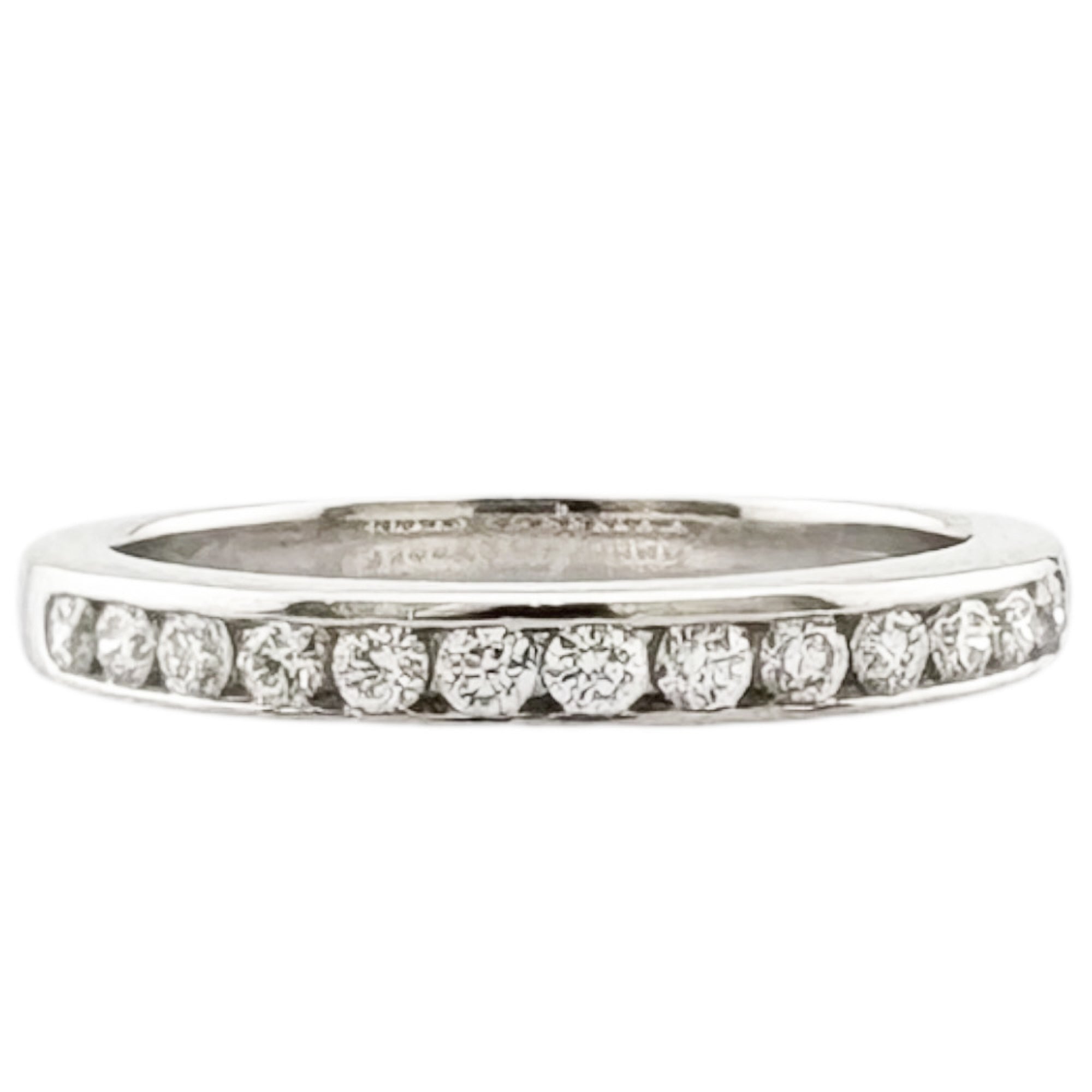 Tiffany Silver Platinum 950 Band Ring (Pre-Owned)