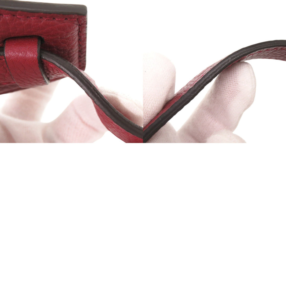 Salvatore Ferragamo Red Color Leather Shoulder Bag (Pre-Owned)