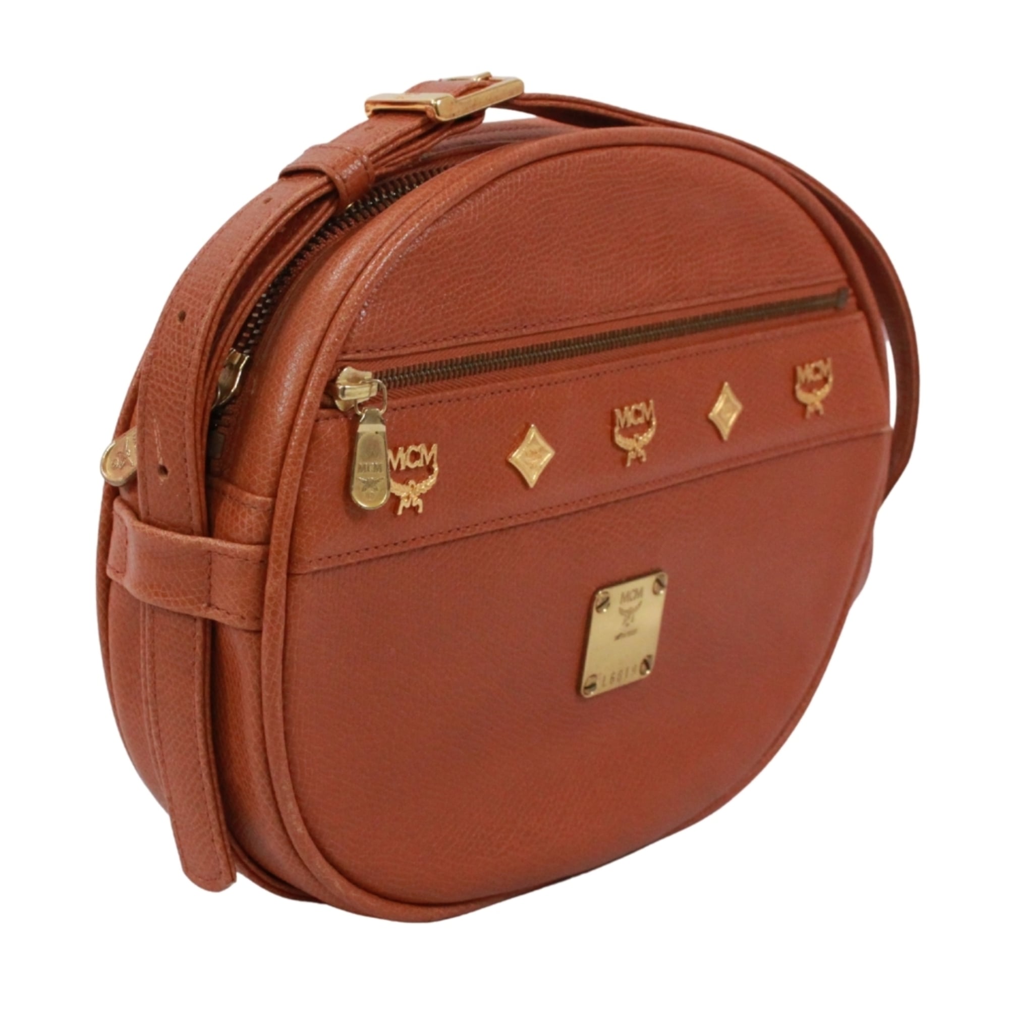 Mcm Brown Leather Shoulder Bag (Pre-Owned)