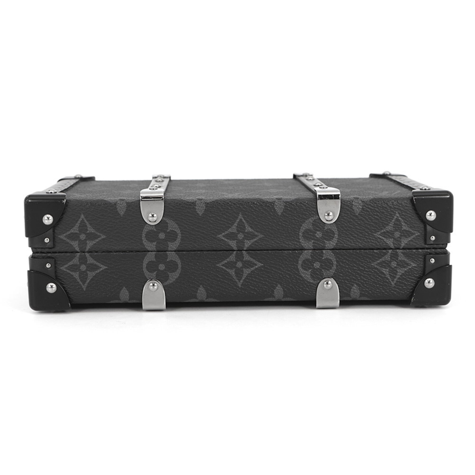 Louis Vuitton Noir Monogram Eclipse Clutch Bag Handbag (Pre-Owned)
