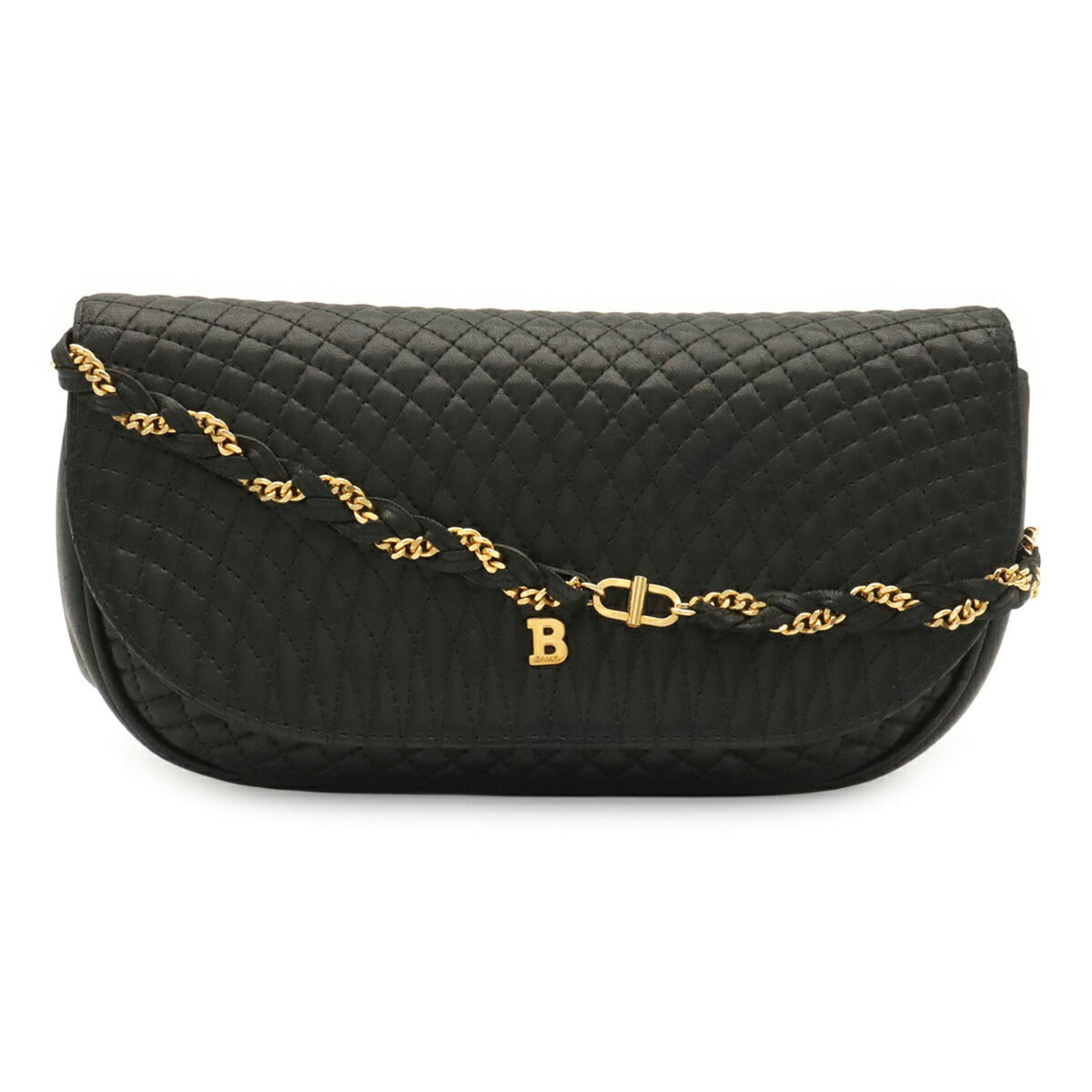 Bally Black Leather Pochette Shoulder Bag (Pre-Owned)
