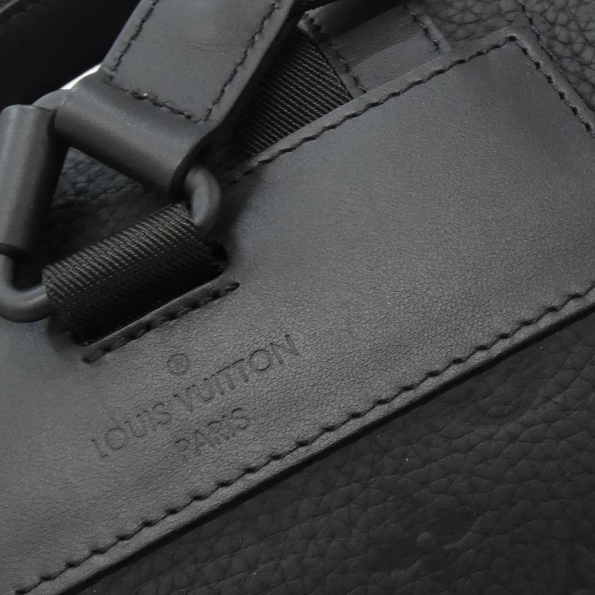 Louis Vuitton Black Leather Backpack (Pre-Owned)