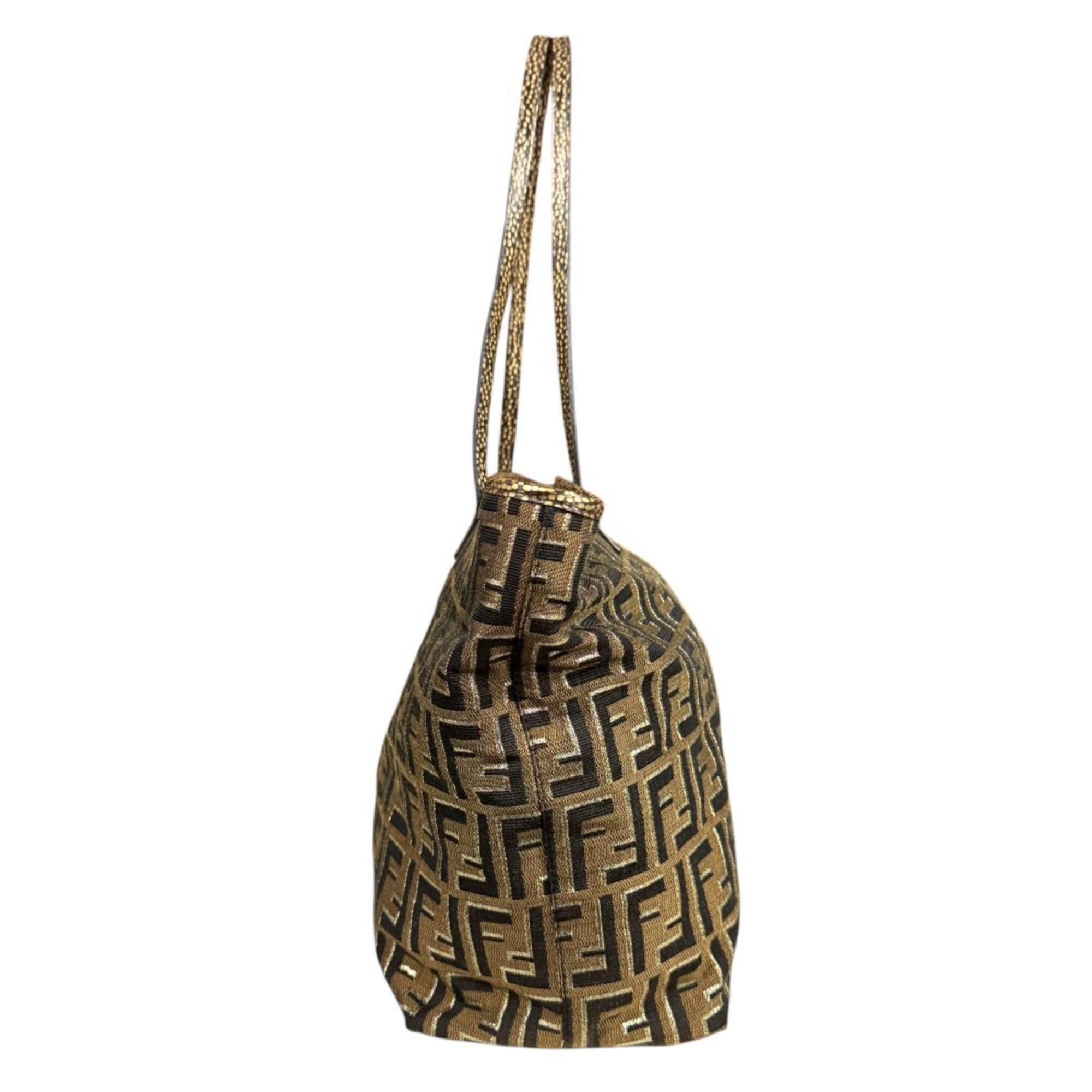 Fendi Brown Canvas Tote Bag (Pre-Owned)