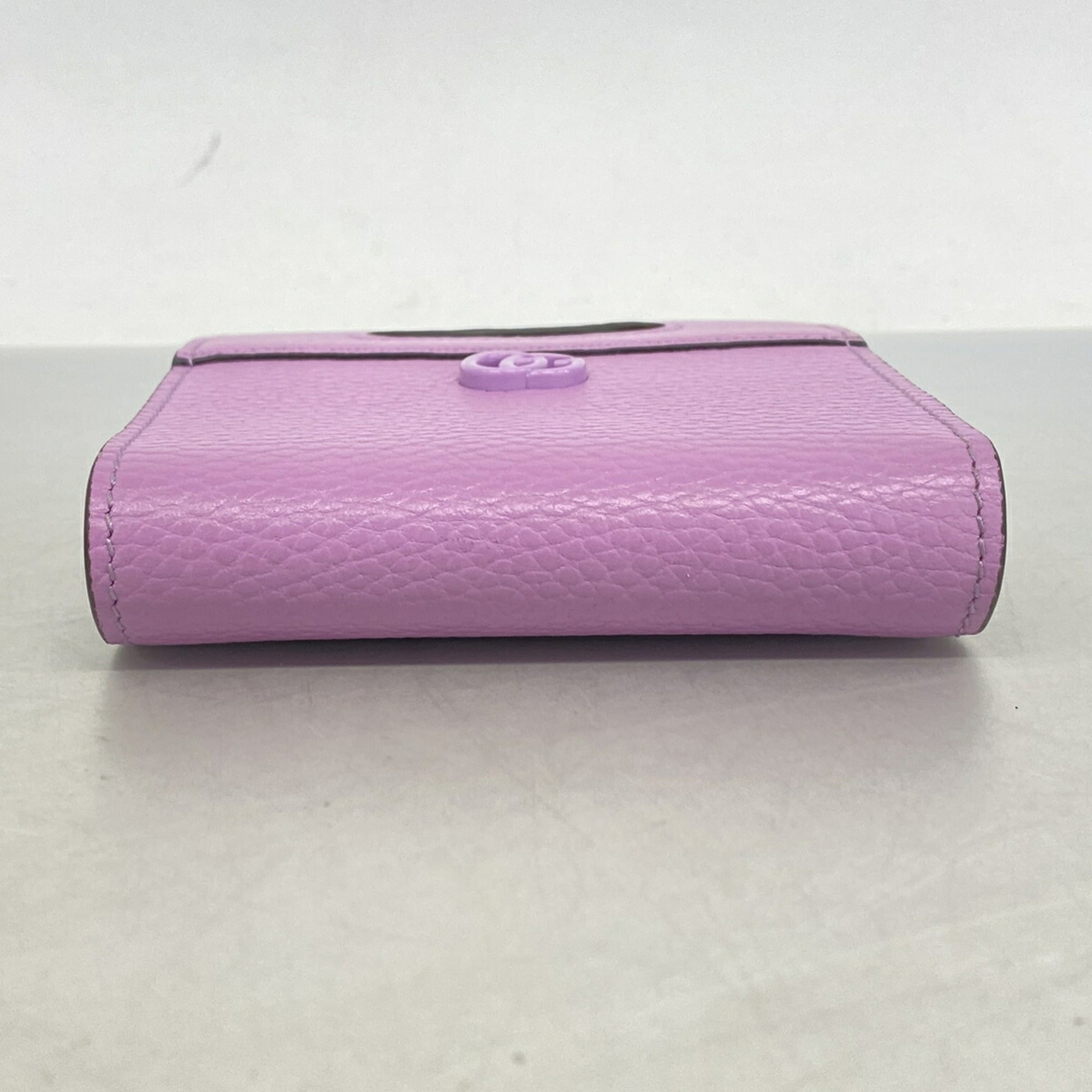 Gucci Purple Leather Chain/Shoulder Wallet (Pre-Owned)