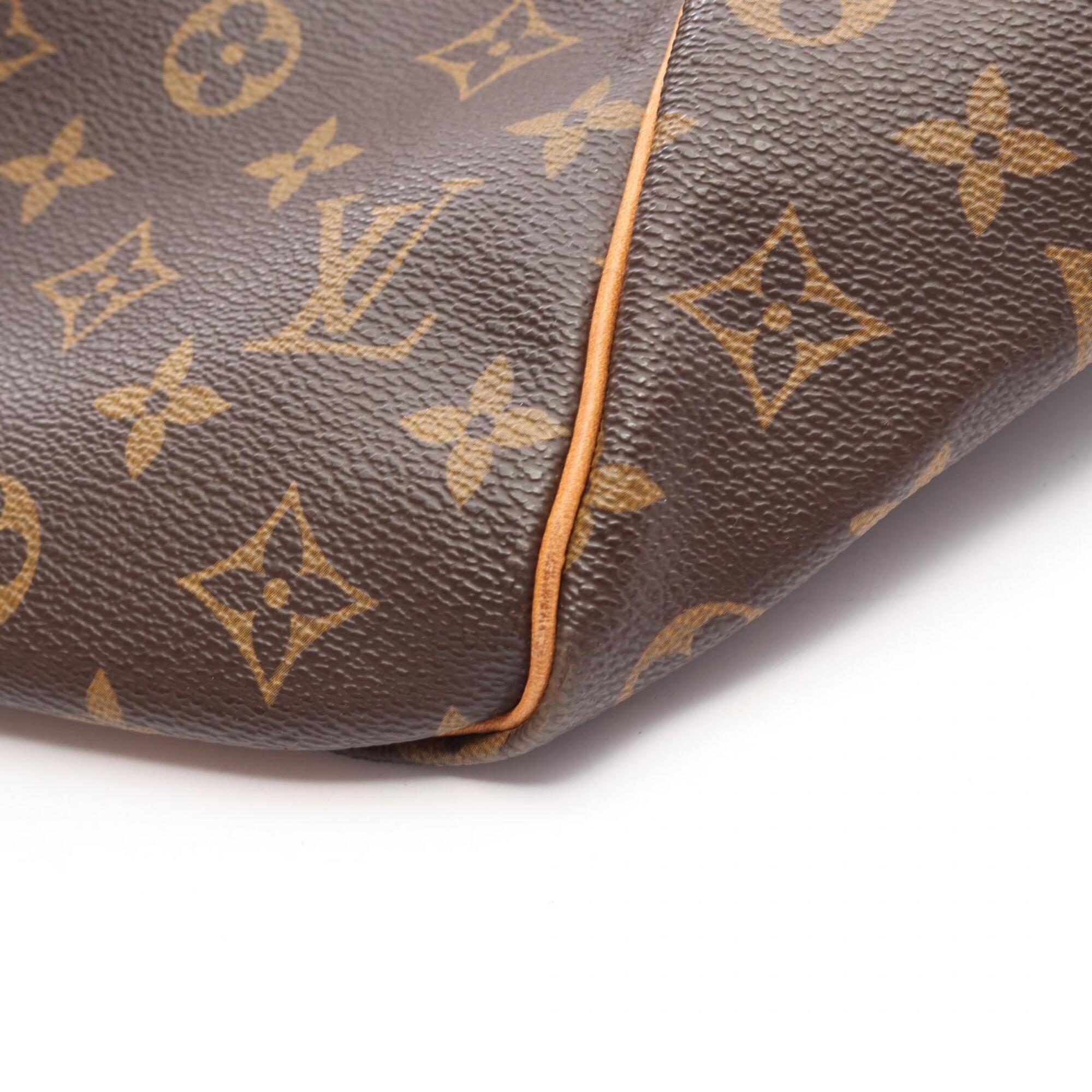 Louis Vuitton Brown Coated Canvas Pvc Monogram Leather Boston Bag Handbag (Pre-Owned)