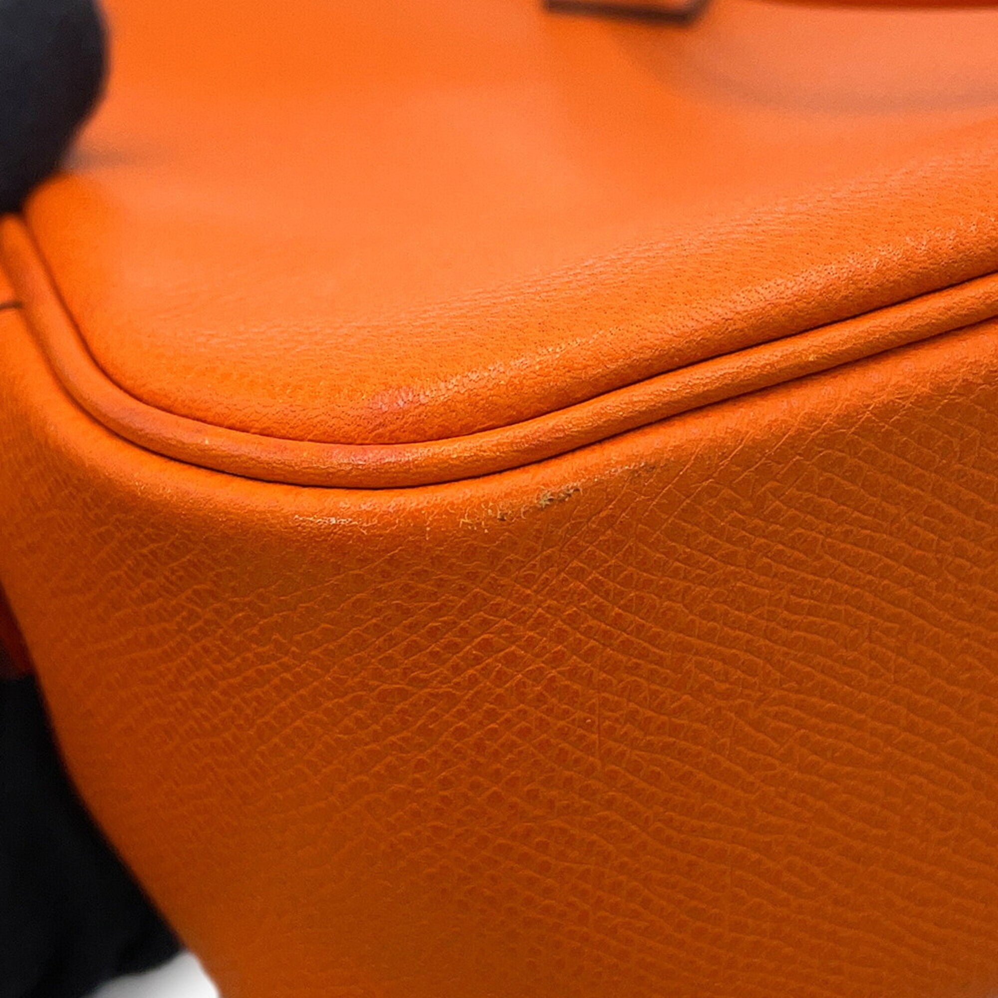 Hermes Plume Orange Epsom Leather Handbag (Pre-Owned)